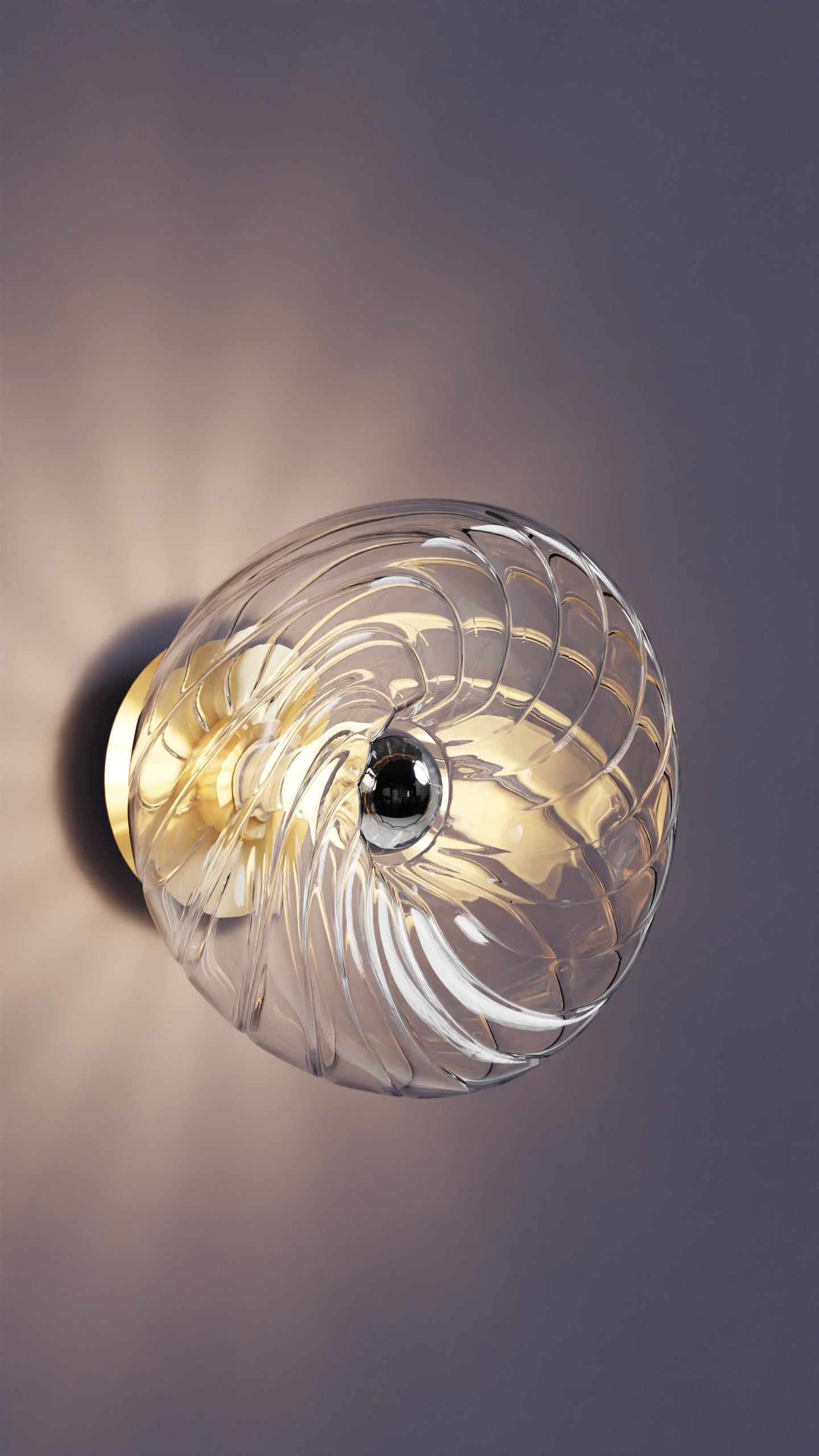 Dönence Şeffaf Cam Aplik Duvar Aydınlatma | ByLamp