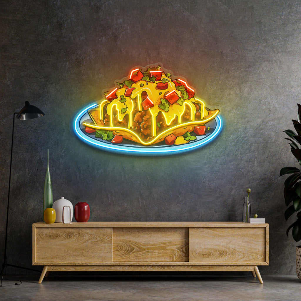 Biber Peynirli Nachos Neon Lamba | ByLamp