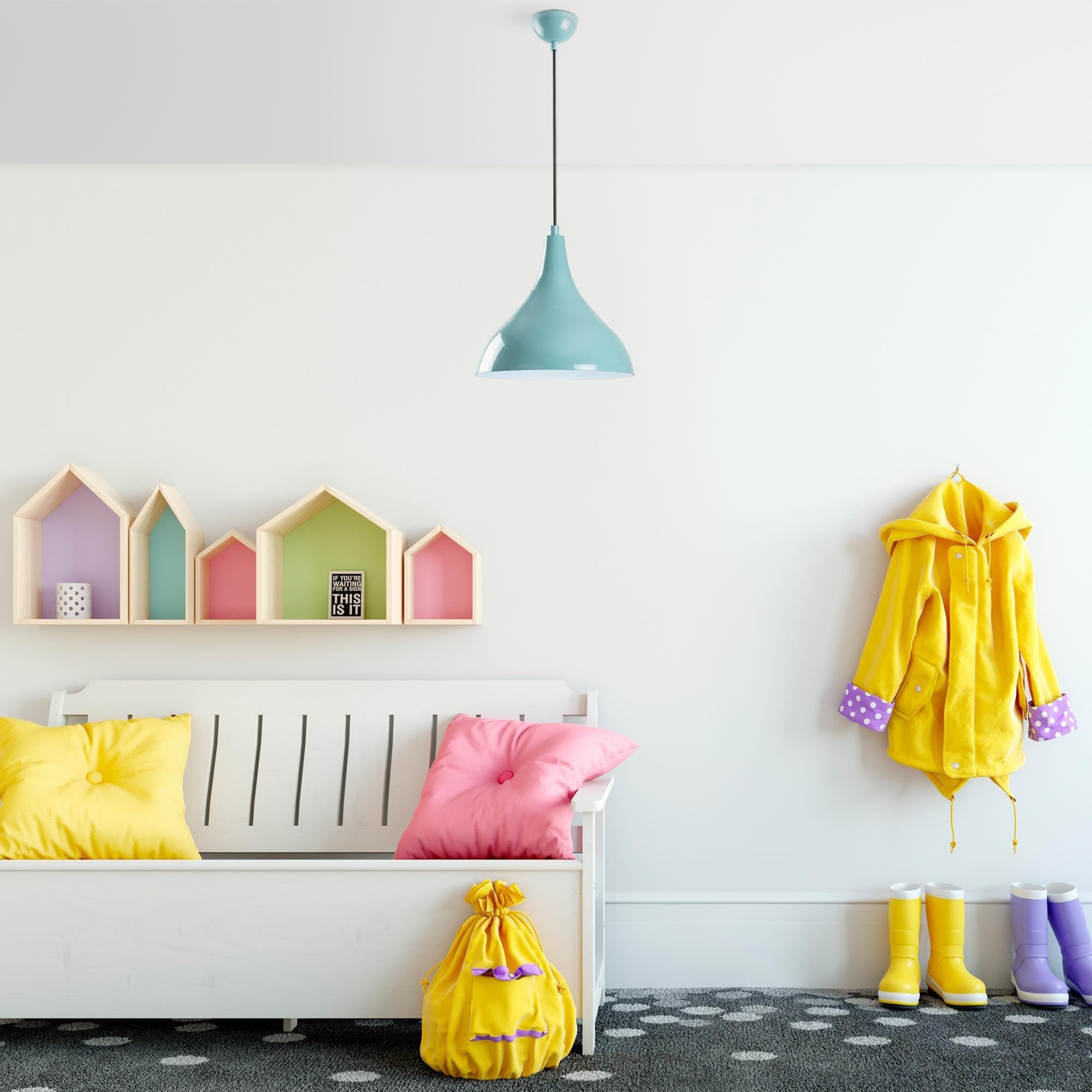 Bitlis N 1395 Turkuaz Sıvama Sarkıt Aydınlatma | ByLamp