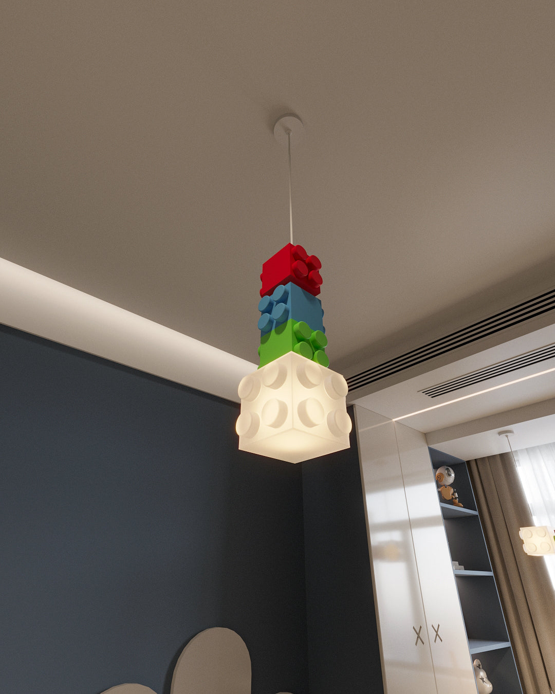 Renkli Blok Dikey Sarkıt Aydınlatma | ByLamp