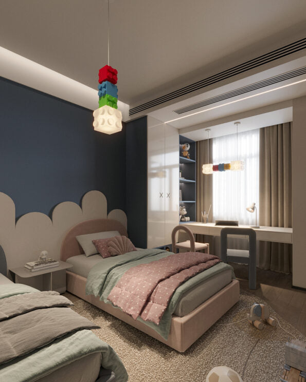 Renkli Blok Dikey Sarkıt Aydınlatma | ByLamp