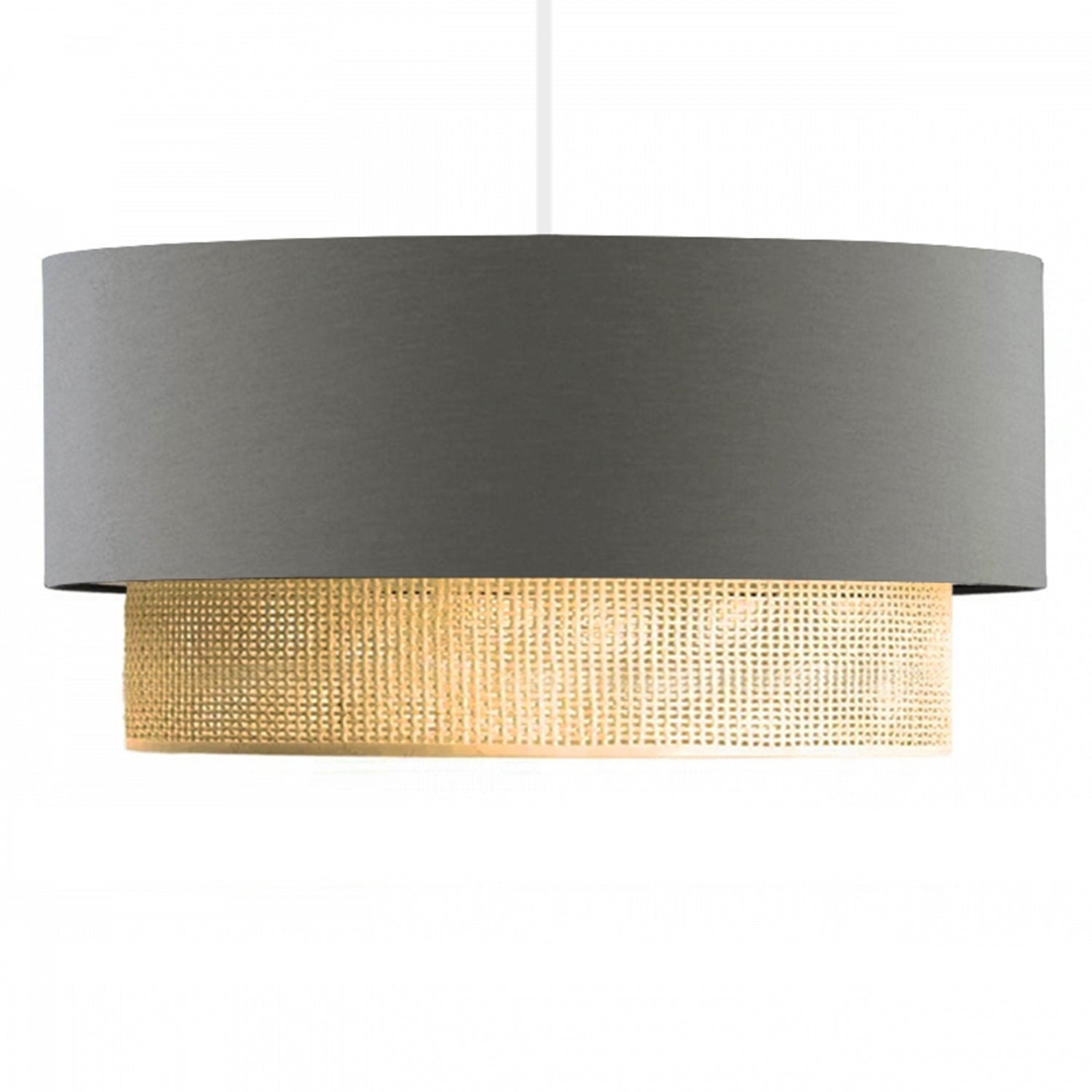 Bohemian Series Gray Fabric Pendant Chandelier | ByLamp