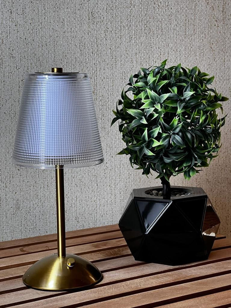 Frosted Glass Crystal Table Lamp Touch 3 Light Color Dimmable