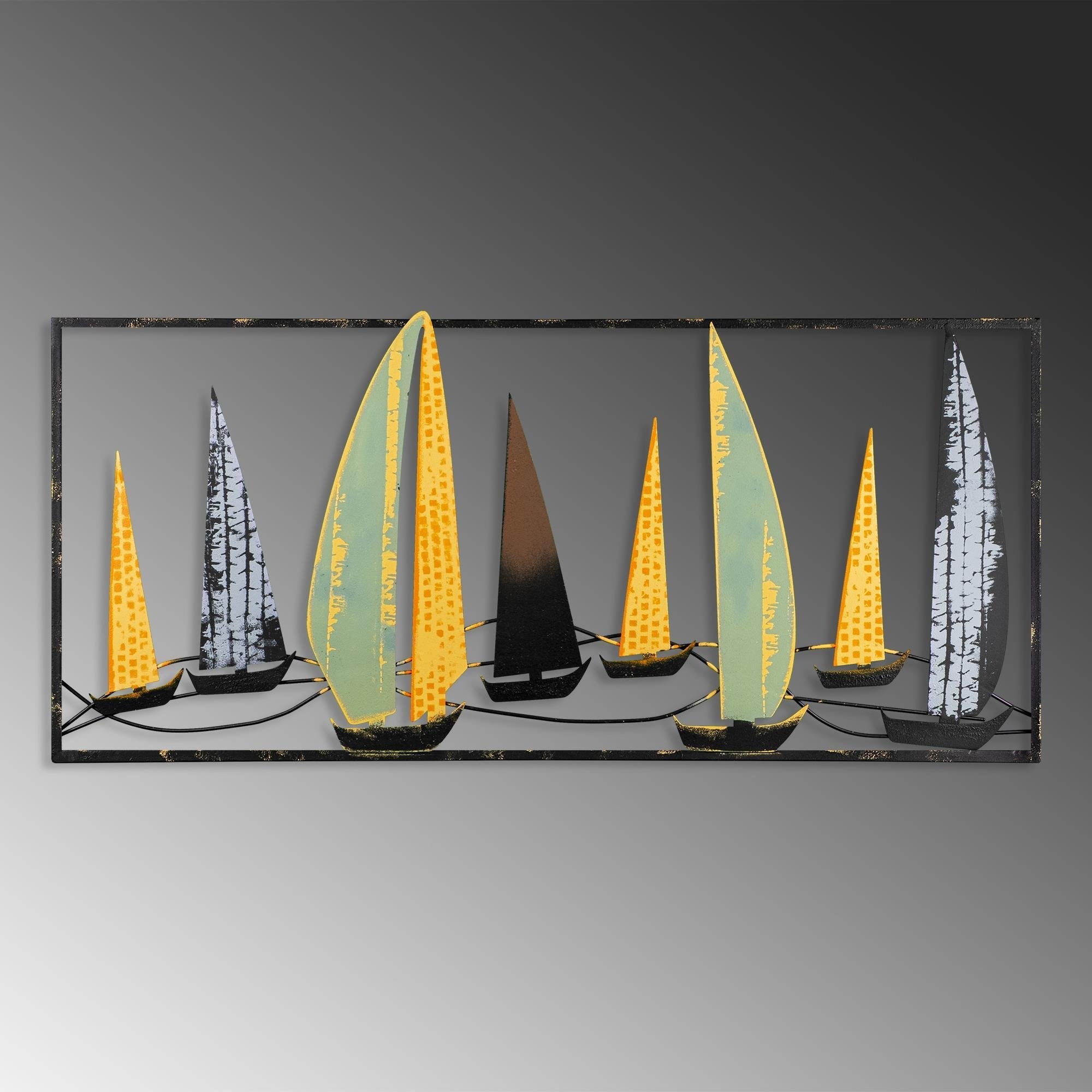 BYS-027-A Dekoratif Metal Duvar Tablosu | ByLamp