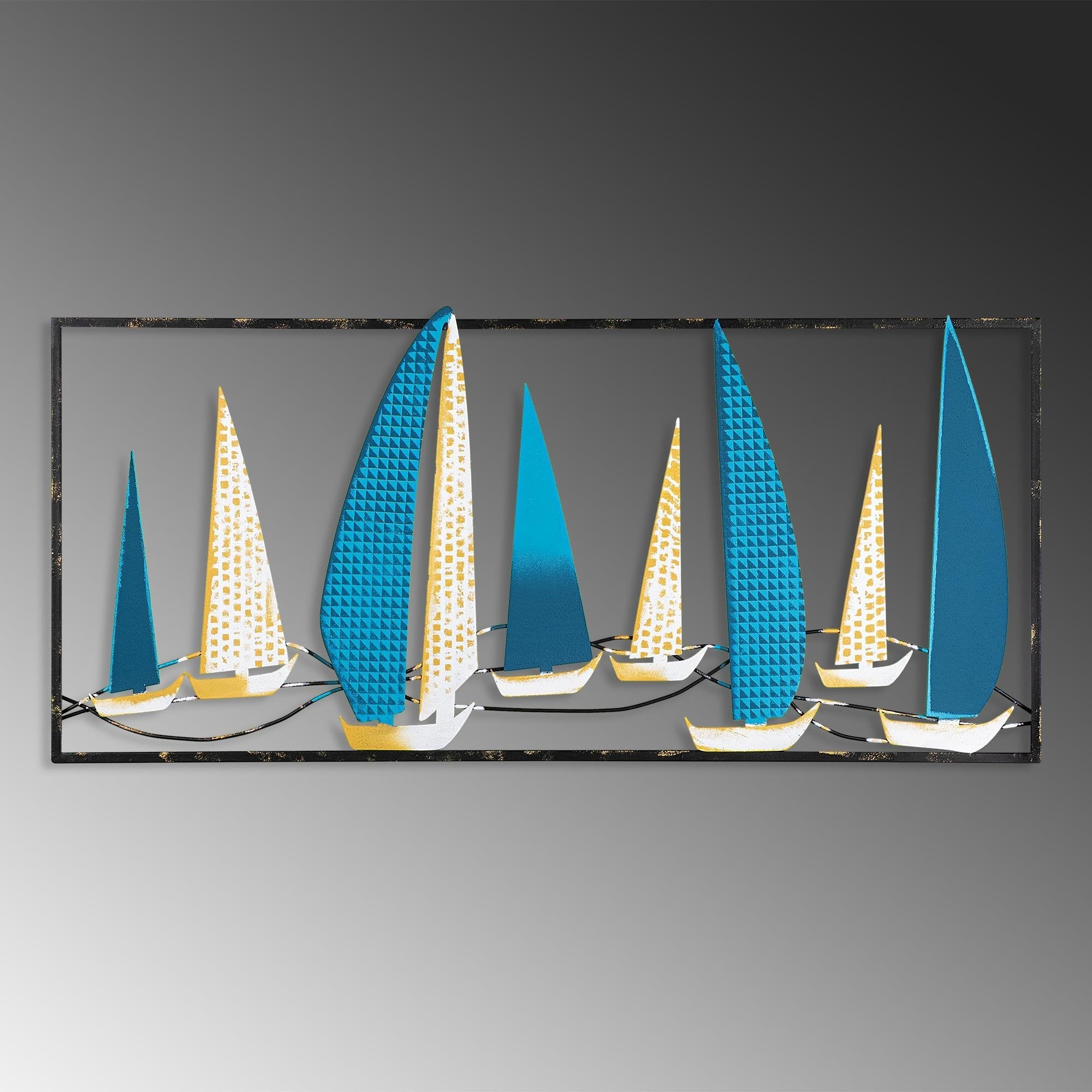 BYS-027-B Dekoratif Metal Duvar Tablosu | ByLamp