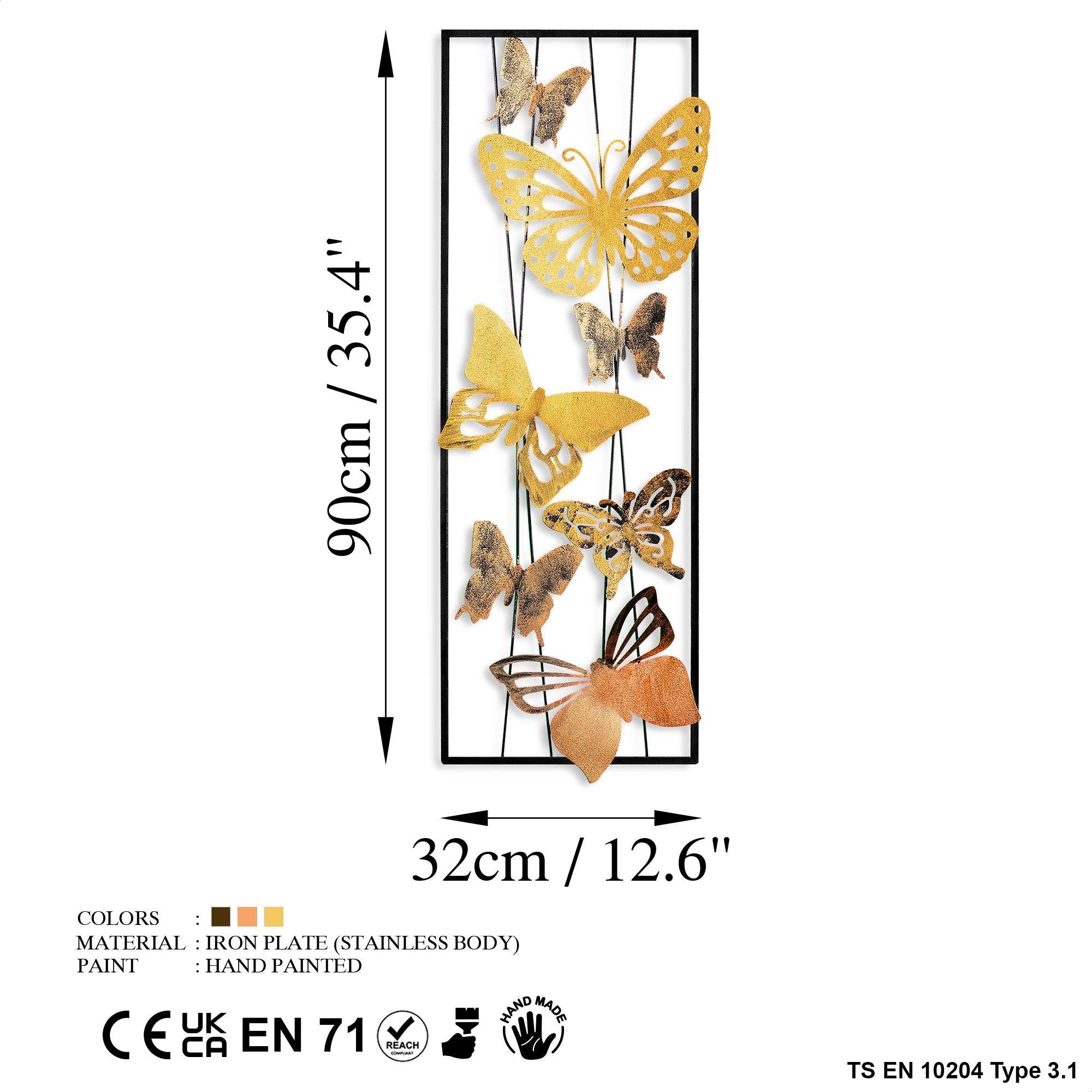 BYS-028-A Dekoratif Metal Duvar Tablosu | ByLamp