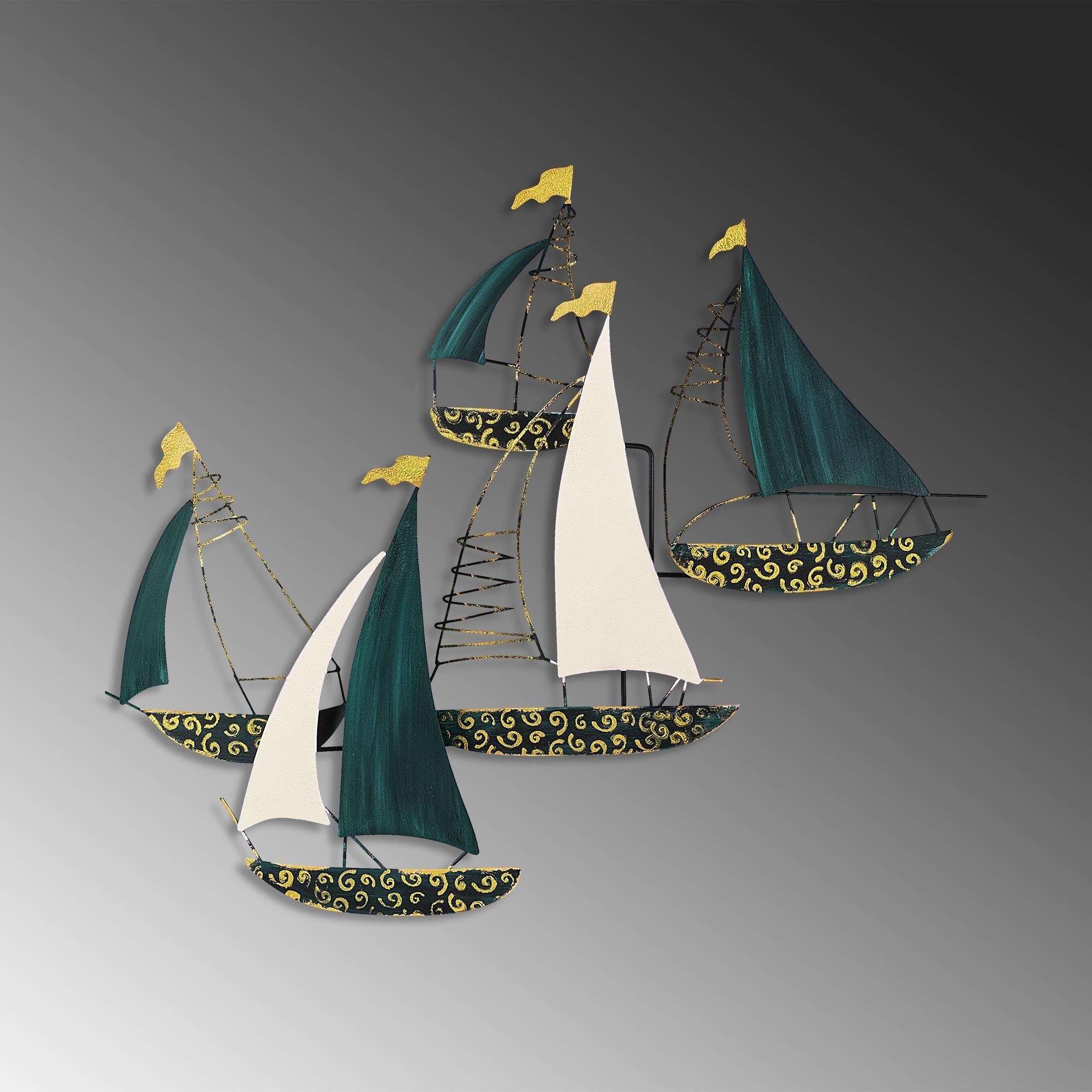 BYS-063-A Dekoratif Metal Duvar Tablosu | ByLamp