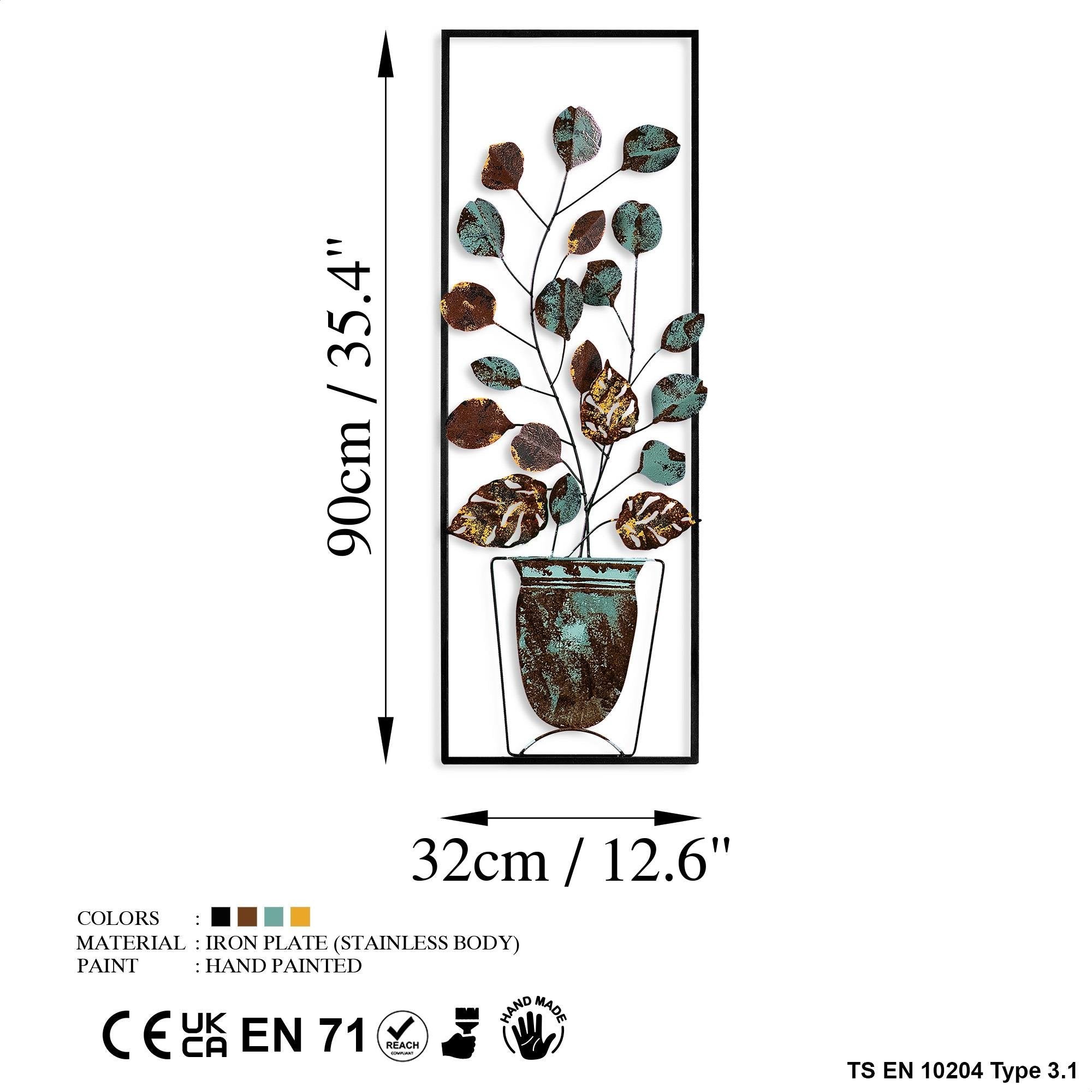 BYS-077-B Dekoratif Metal Duvar Tablosu | ByLamp