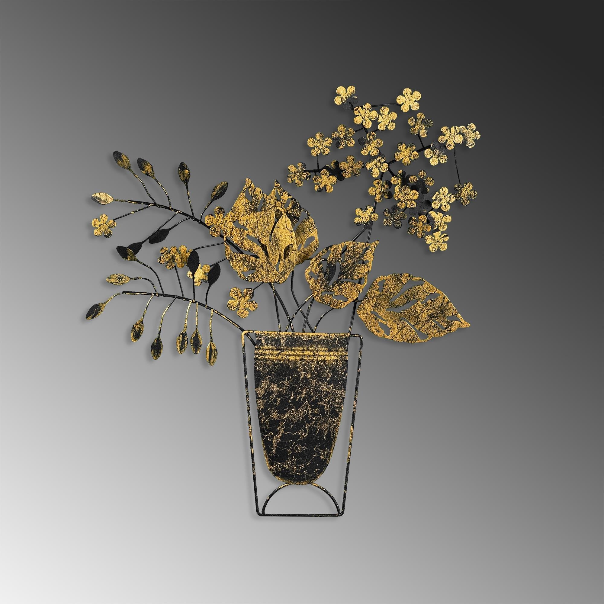 BYS-083-A Dekoratif Metal Duvar Tablosu | ByLamp