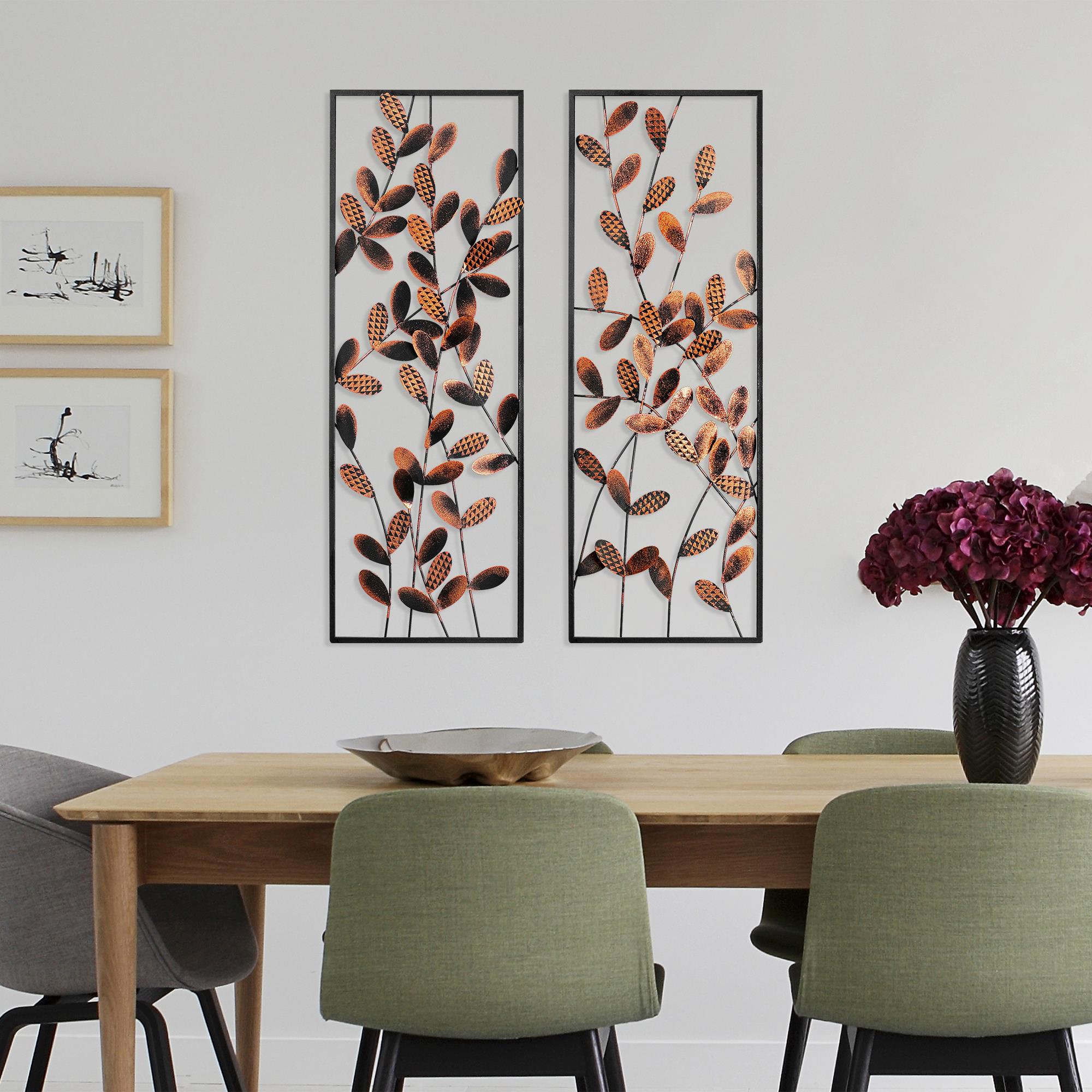 BYS-094-B Dekoratif 2'li Metal Duvar Tablosu | ByLamp