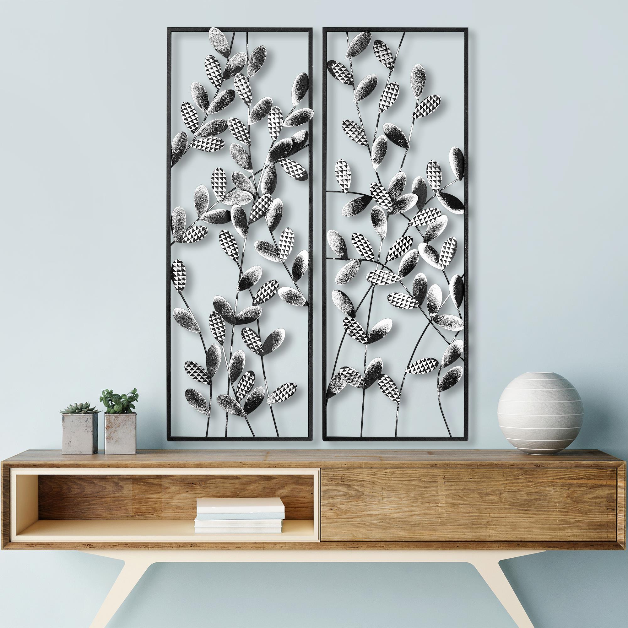 BYS-094 Dekoratif 2'li Metal Duvar Tablosu | ByLamp