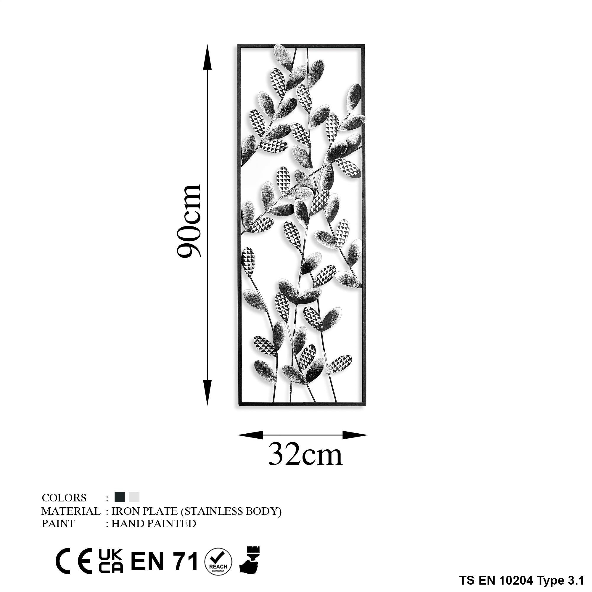 BYS-095 Dekoratif Metal Duvar Tablosu | ByLamp