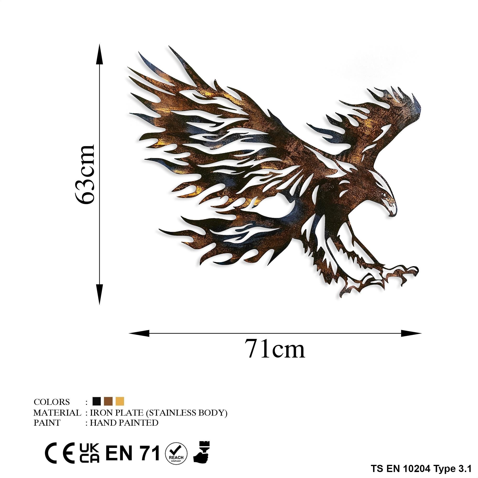 BYS-099-B Dekoratif Metal Duvar Tablosu | ByLamp