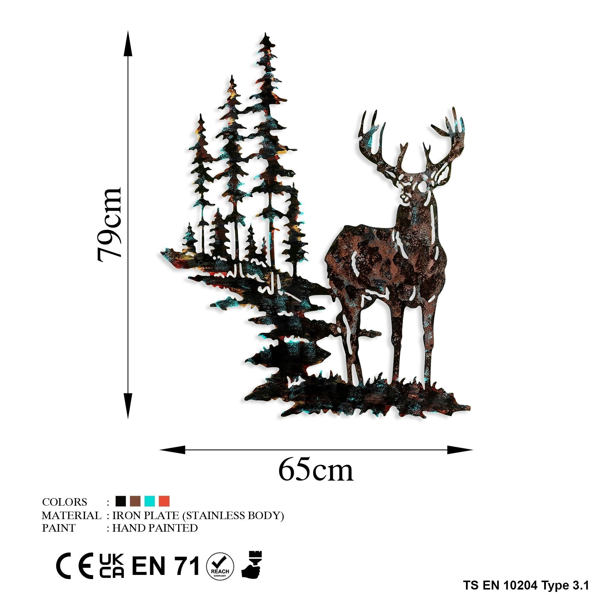 BYS-100 Dekoratif Metal Duvar Tablosu | ByLamp