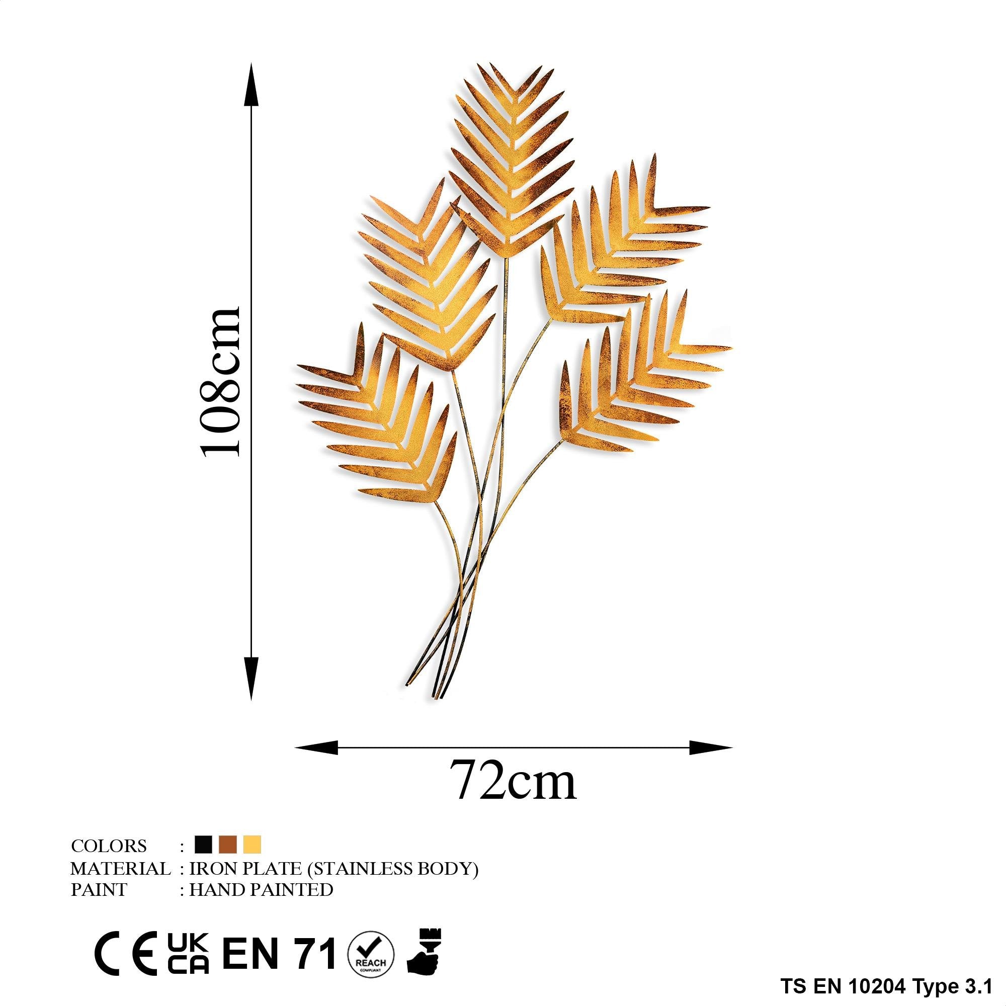 BYS-104 Dekoratif Metal Duvar Tablosu | ByLamp