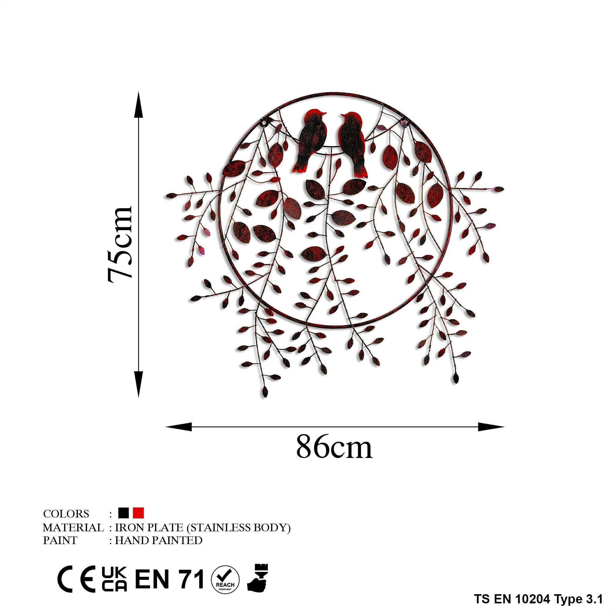 BYS-105 Dekoratif Metal Duvar Tablosu | ByLamp