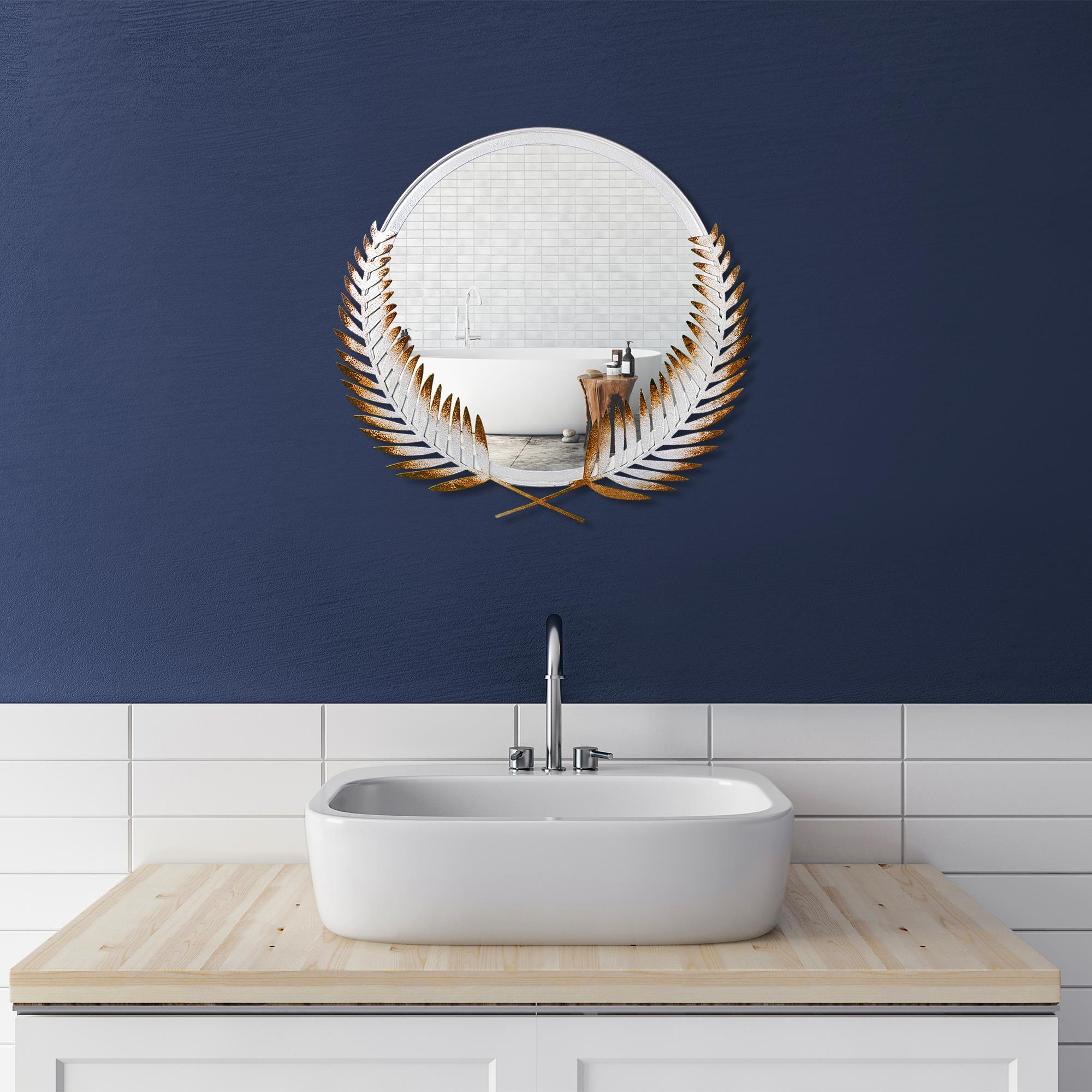 BYS-110-A Dekoratif Metal Duvar Aynası | ByLamp