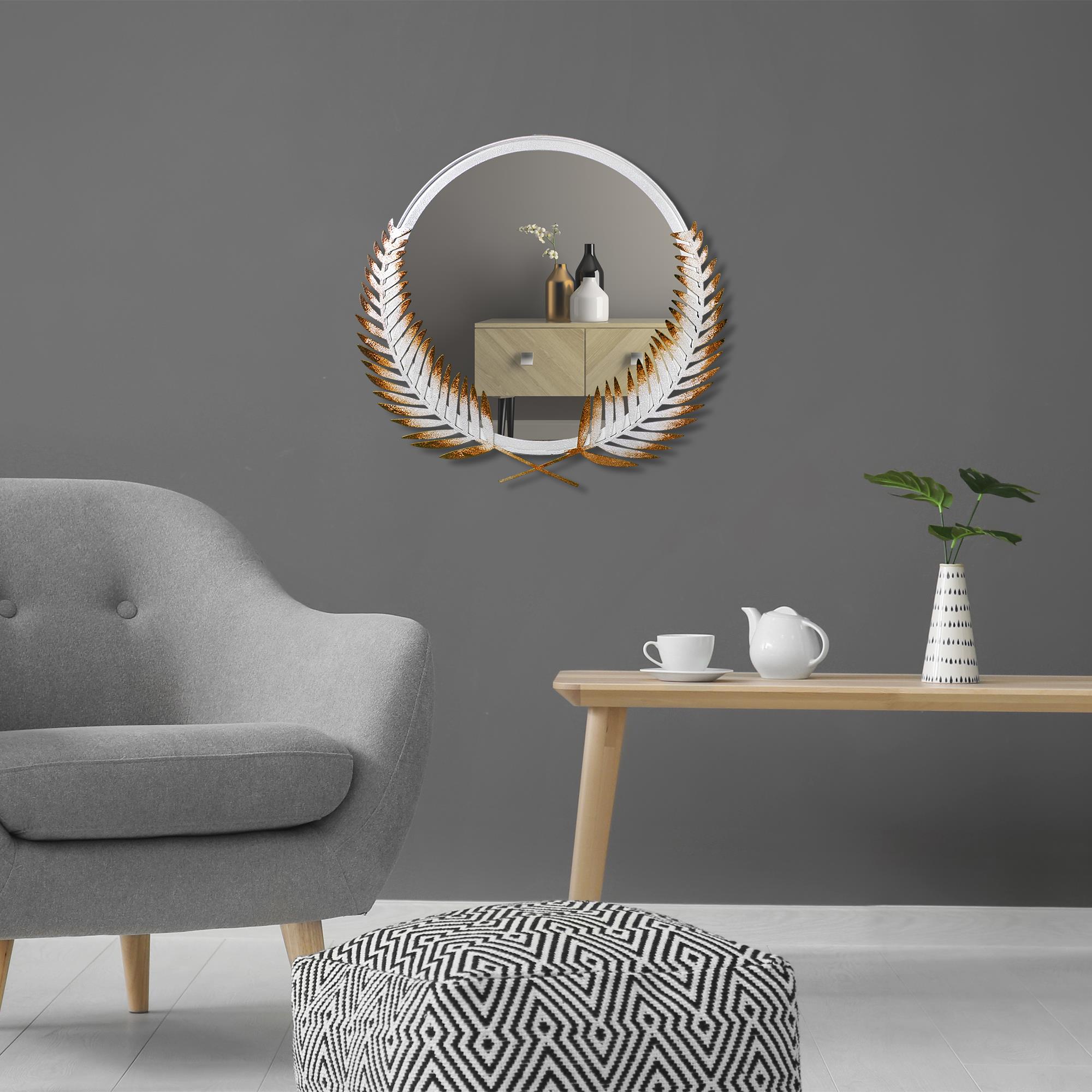 BYS-110-A Dekoratif Metal Duvar Aynası | ByLamp