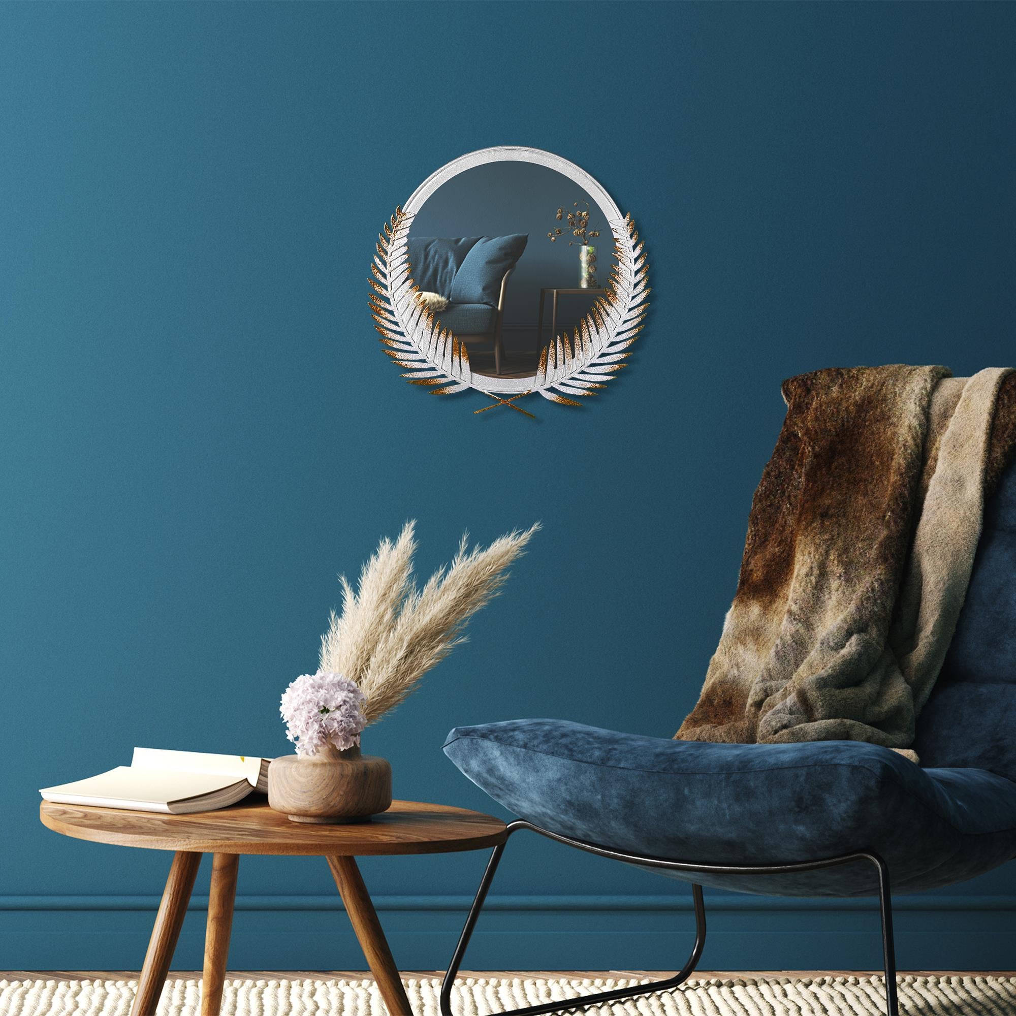 BYS-110-B Dekoratif Metal Duvar Aynası | ByLamp