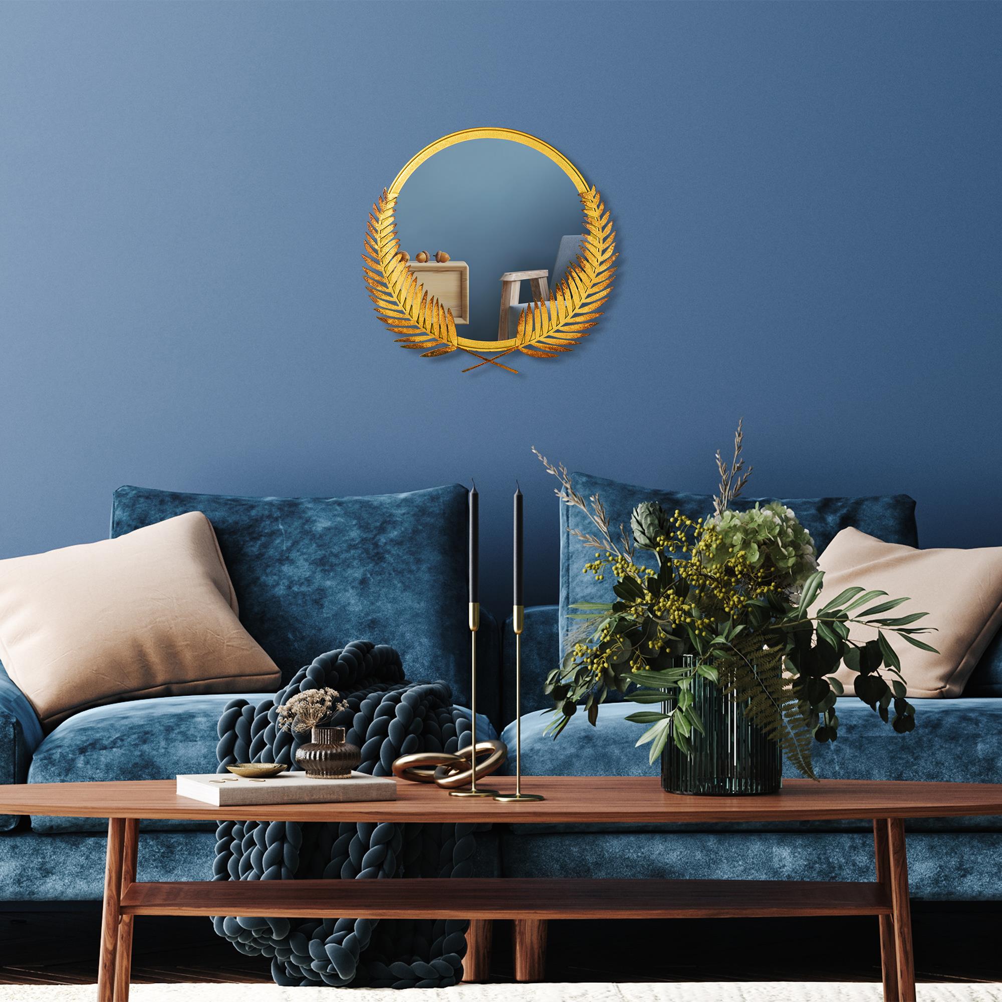 BYS-111-B Dekoratif Metal Duvar Aynası | ByLamp