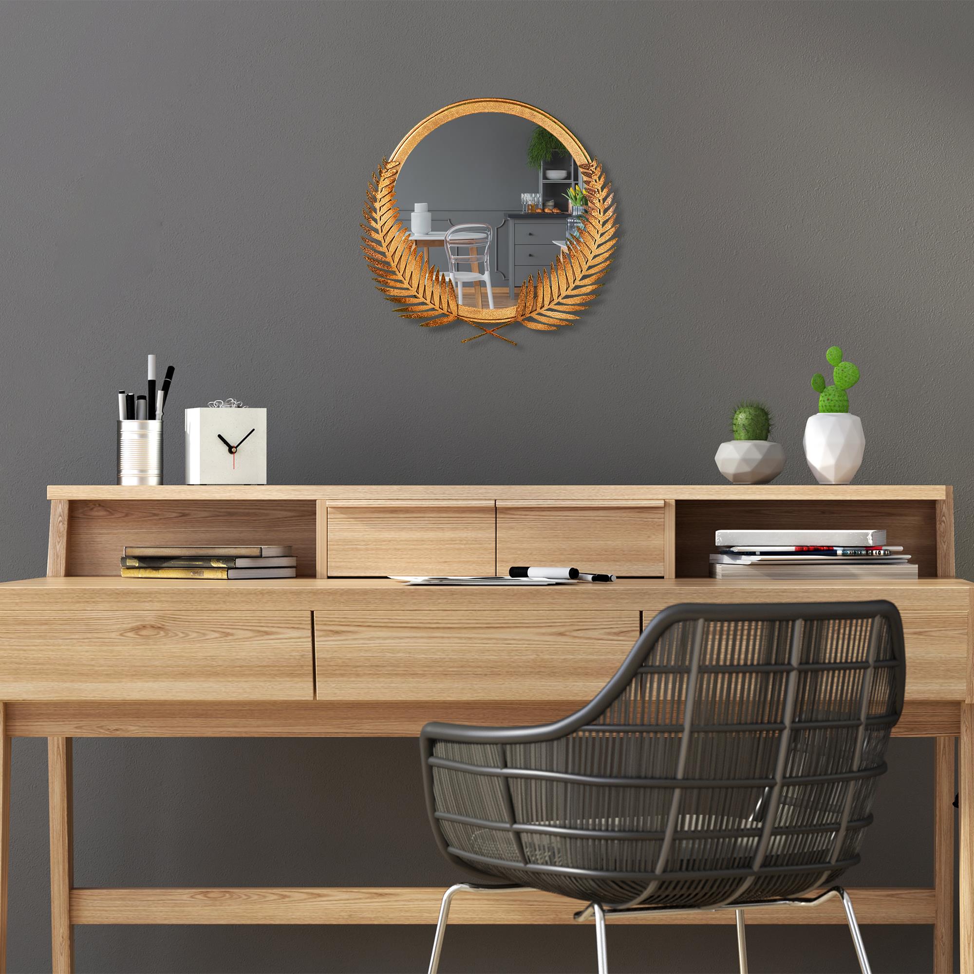 BYS-112-A Dekoratif Metal Duvar Aynası | ByLamp