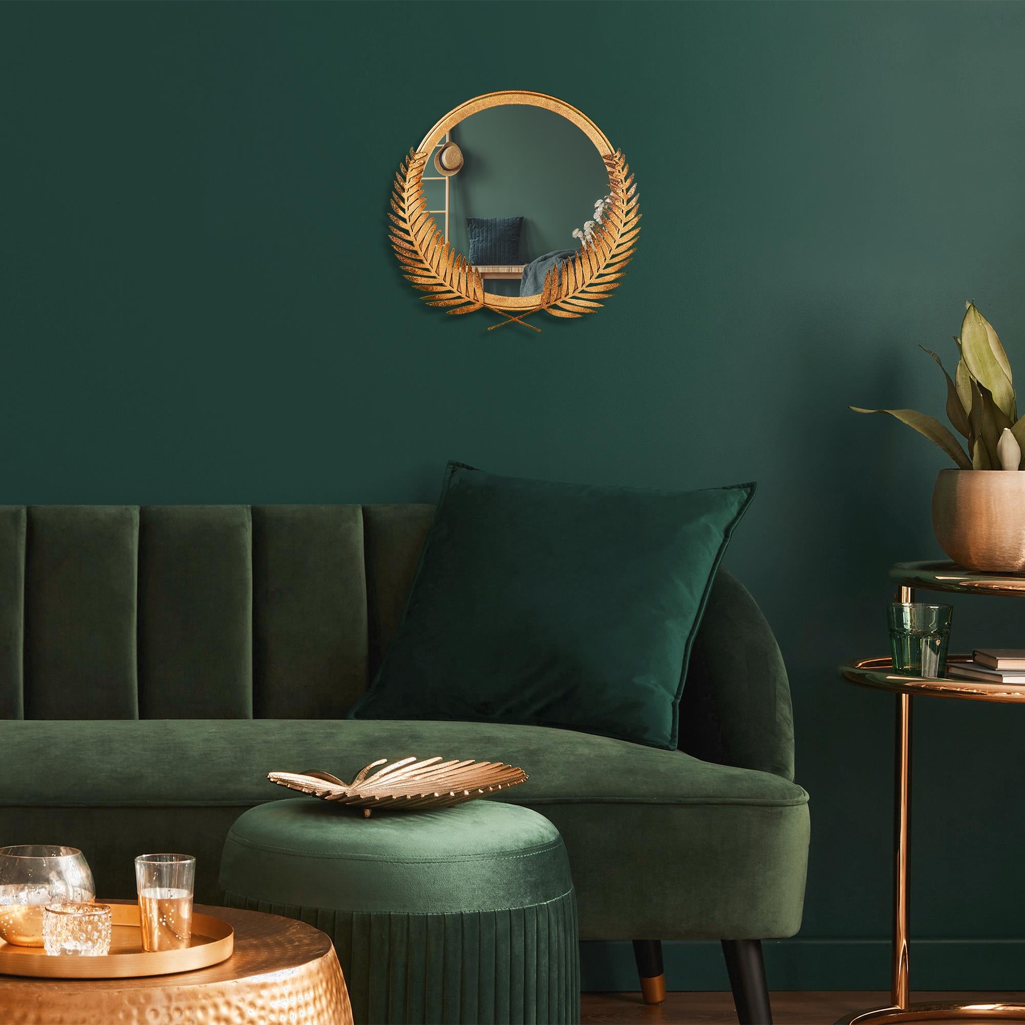 BYS-112-A Dekoratif Metal Duvar Aynası | ByLamp