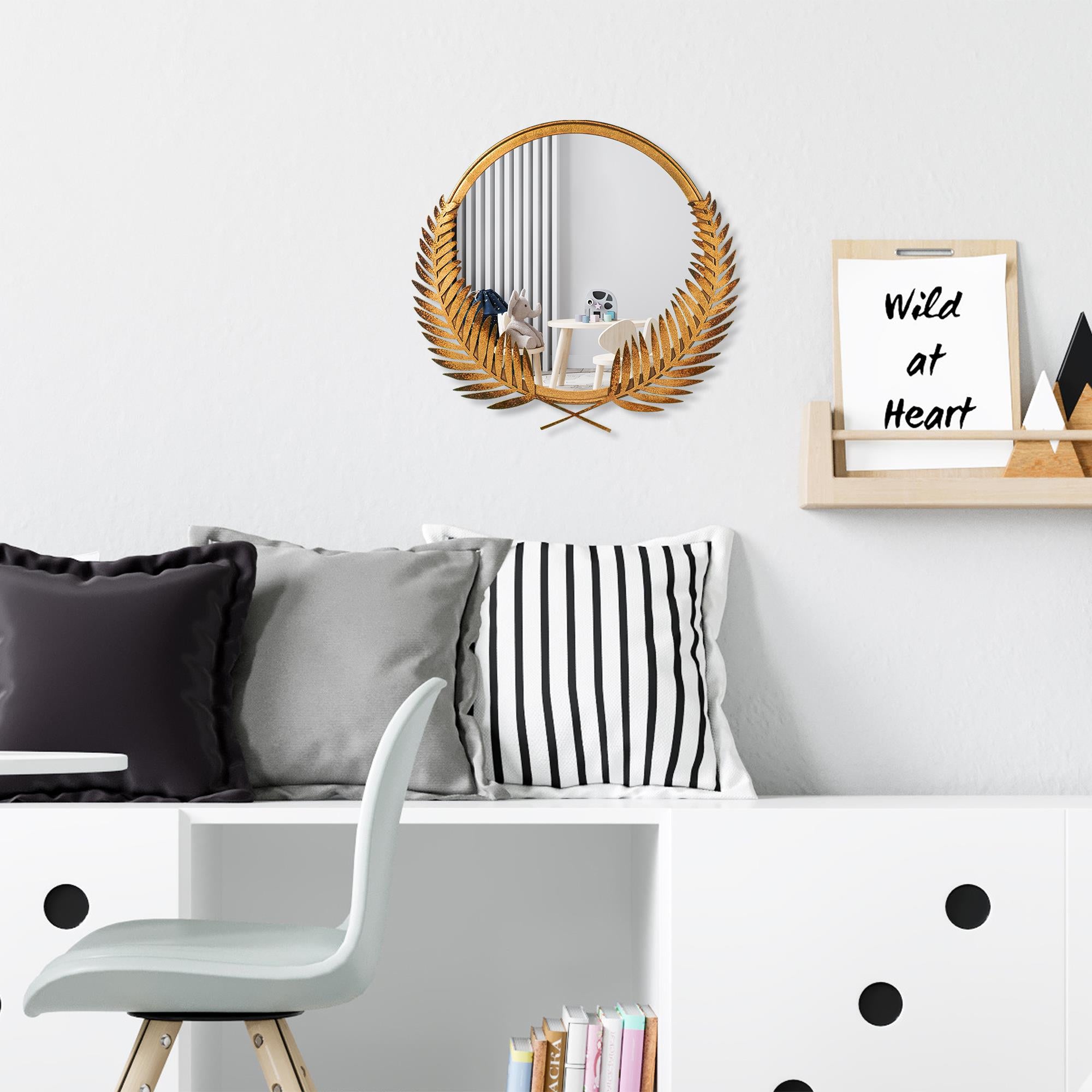 BYS-112-B Dekoratif Metal Duvar Aynası | ByLamp