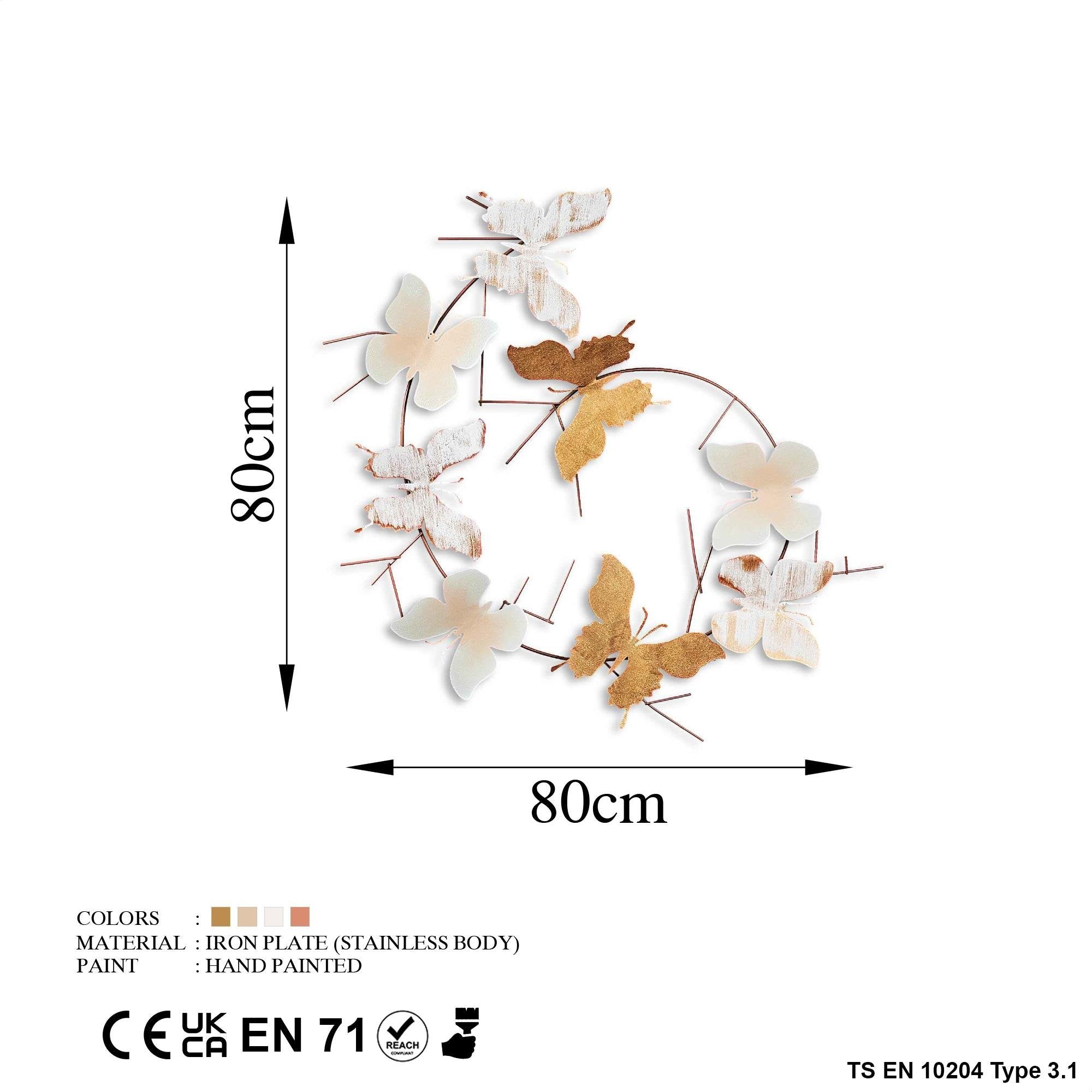 BYS-114-B Dekoratif Metal Duvar Tablosu | ByLamp