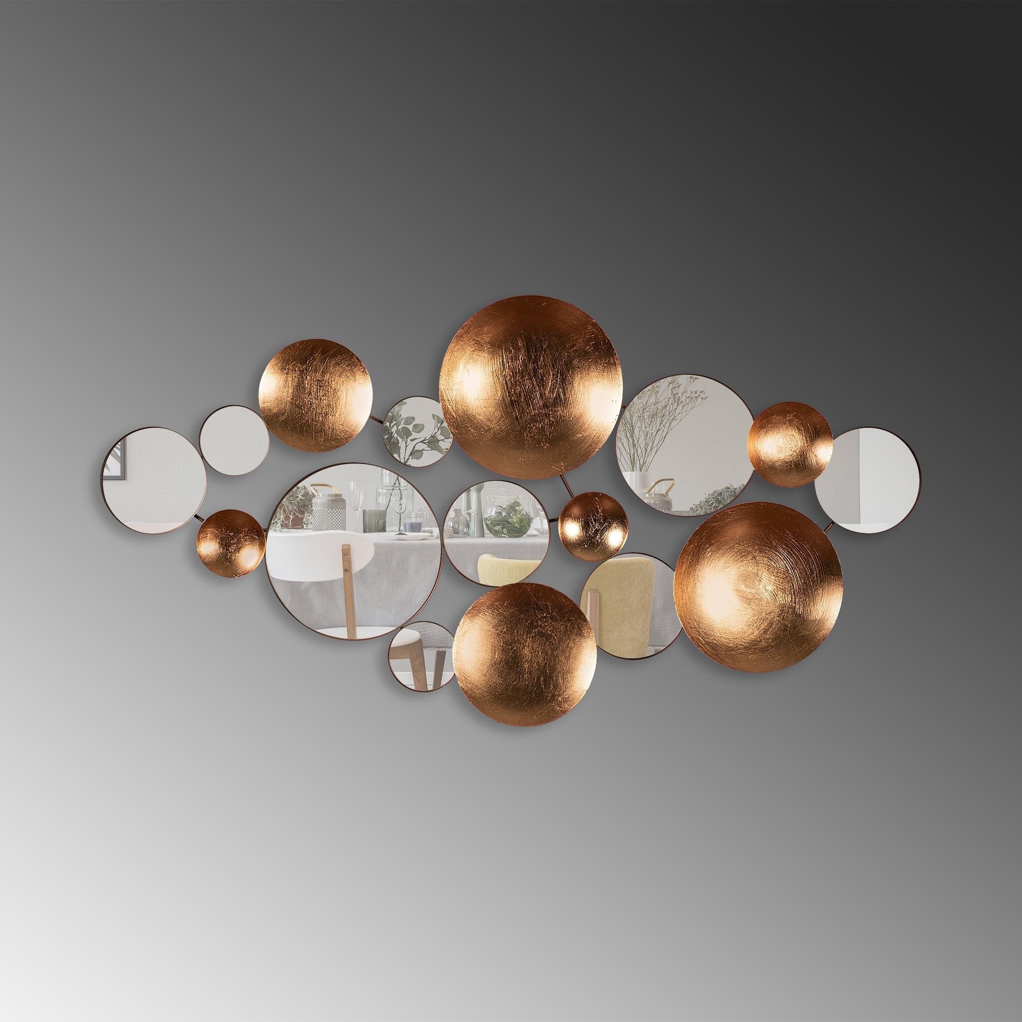 BYS-117-A Dekoratif Metal Duvar Aynası | ByLamp