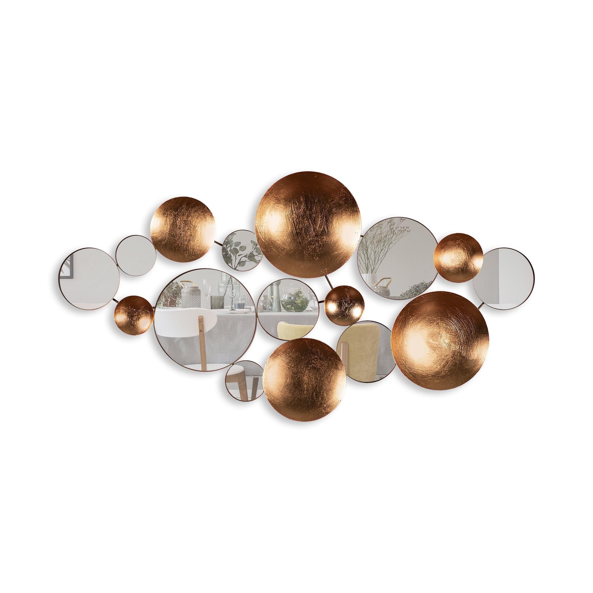 BYS-117-A Dekoratif Metal Duvar Aynası | ByLamp