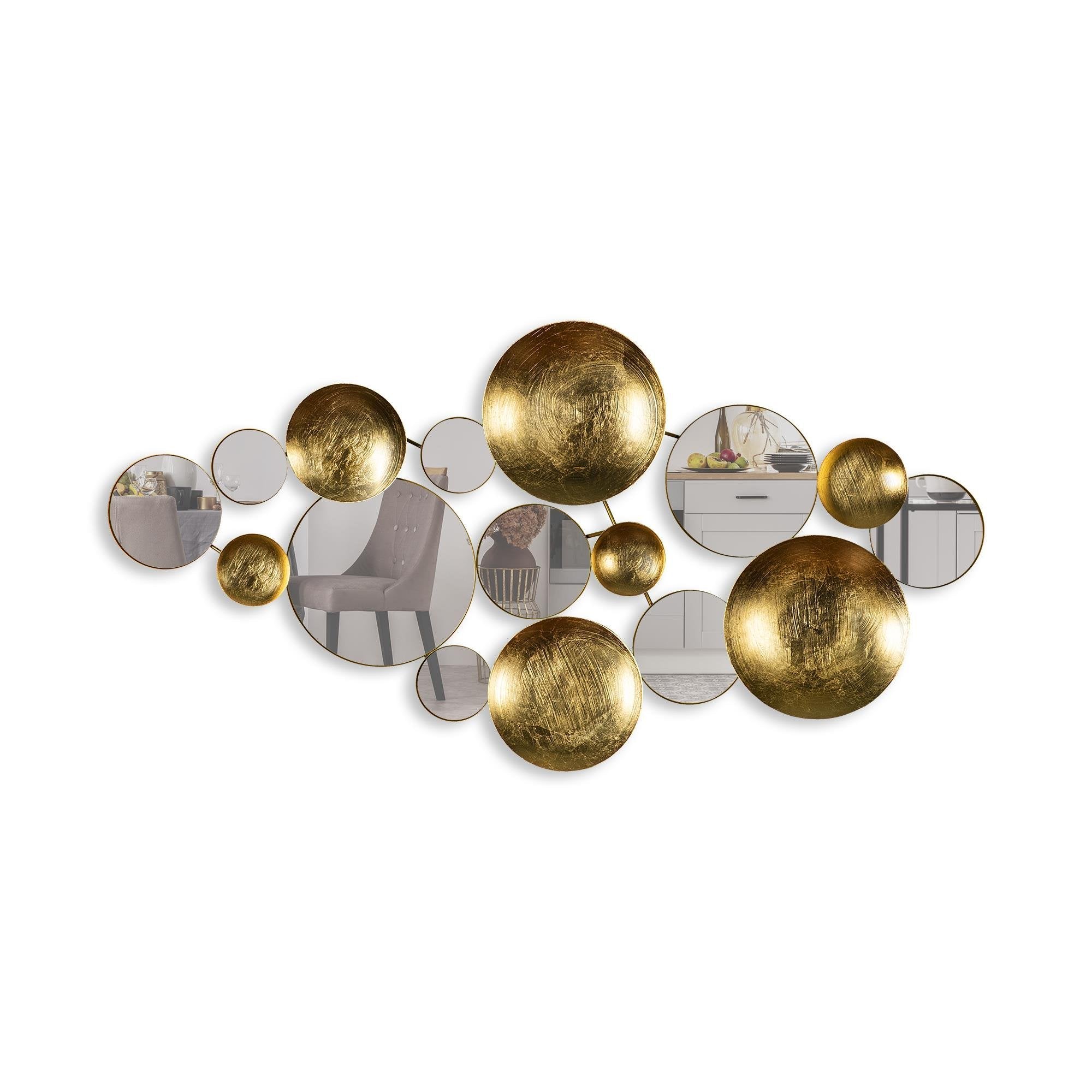 BYS-117 Dekoratif Metal Duvar Aynası | ByLamp