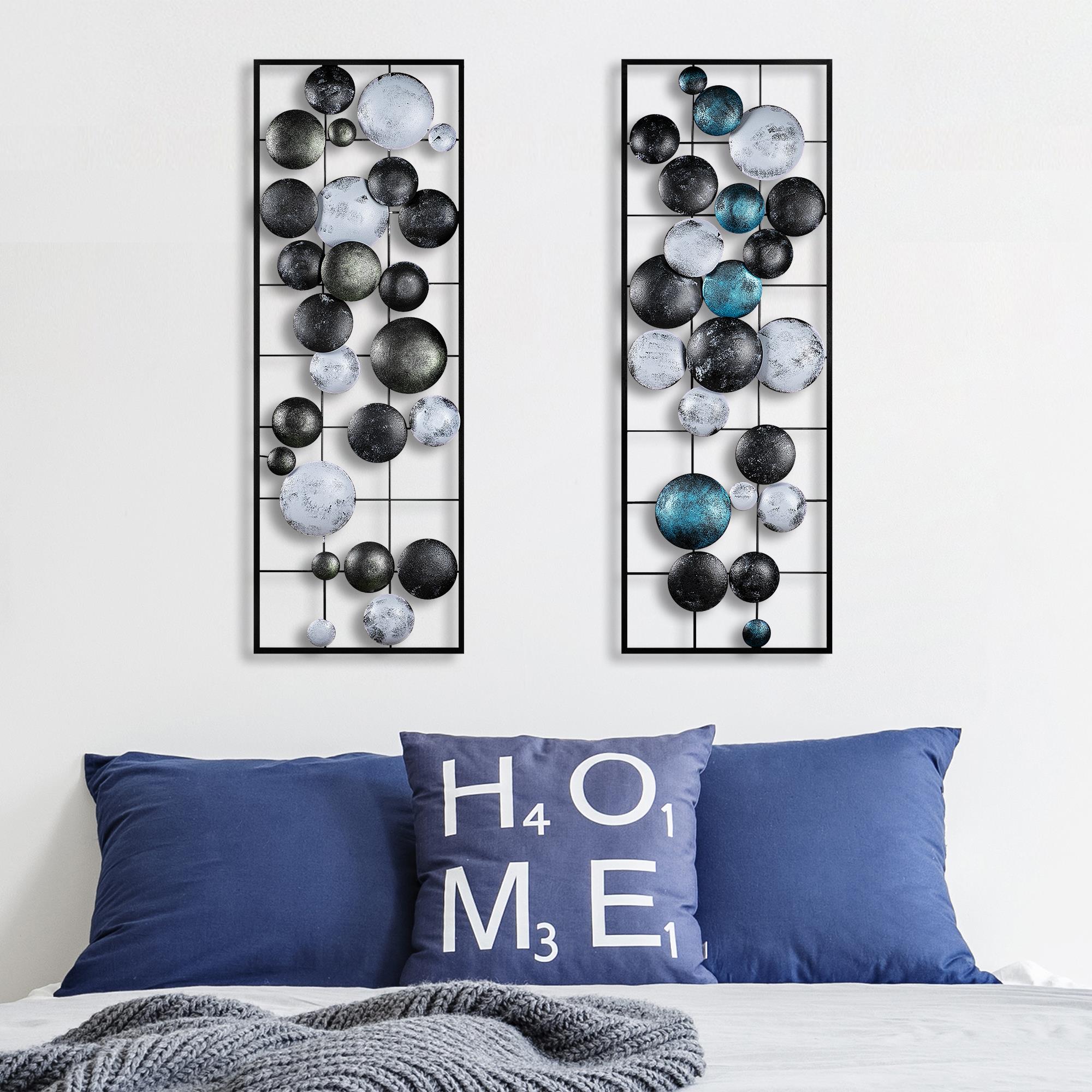 BYS-121-A Dekoratif 2'li Metal Duvar Tablosu | ByLamp