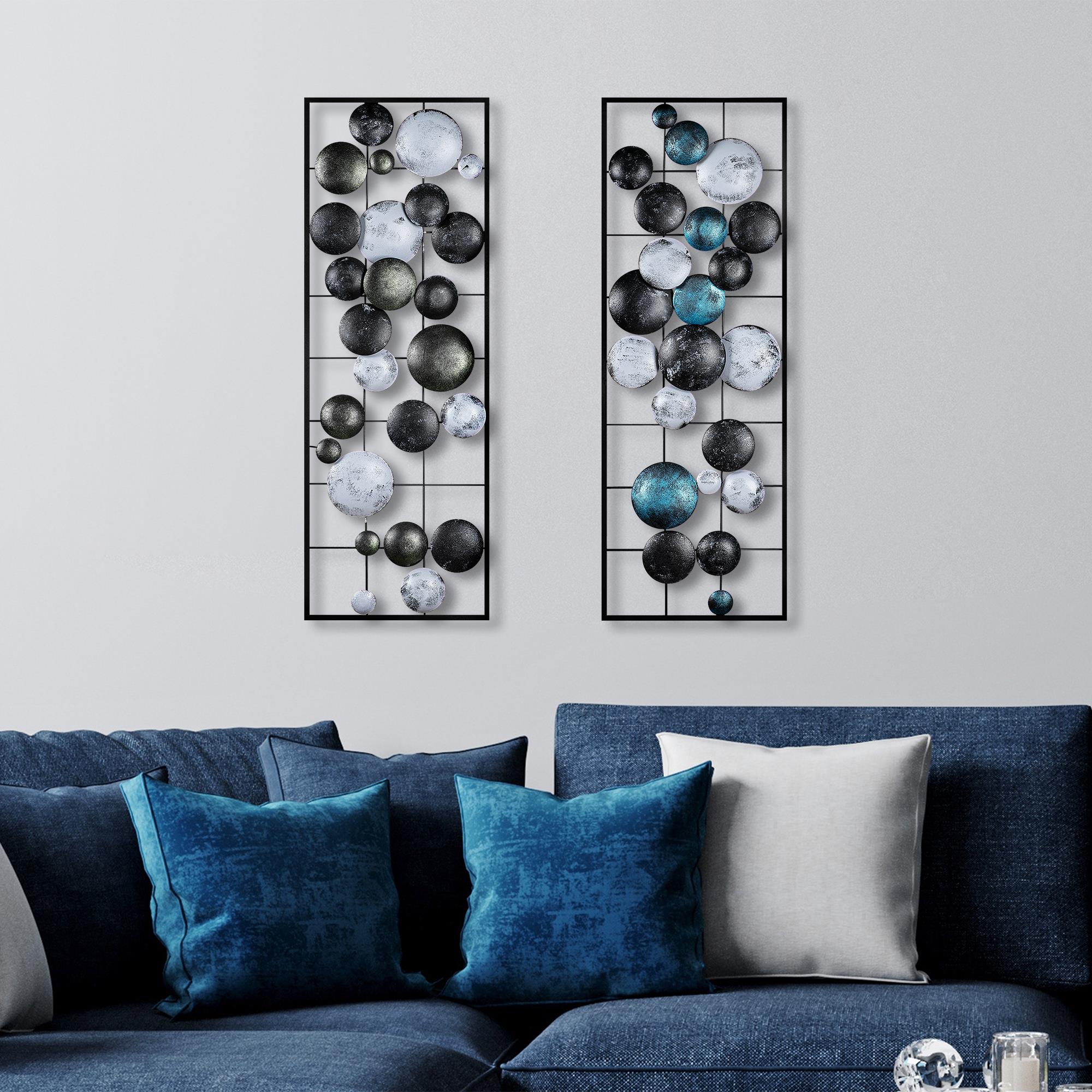 BYS-121-A Dekoratif 2'li Metal Duvar Tablosu | ByLamp