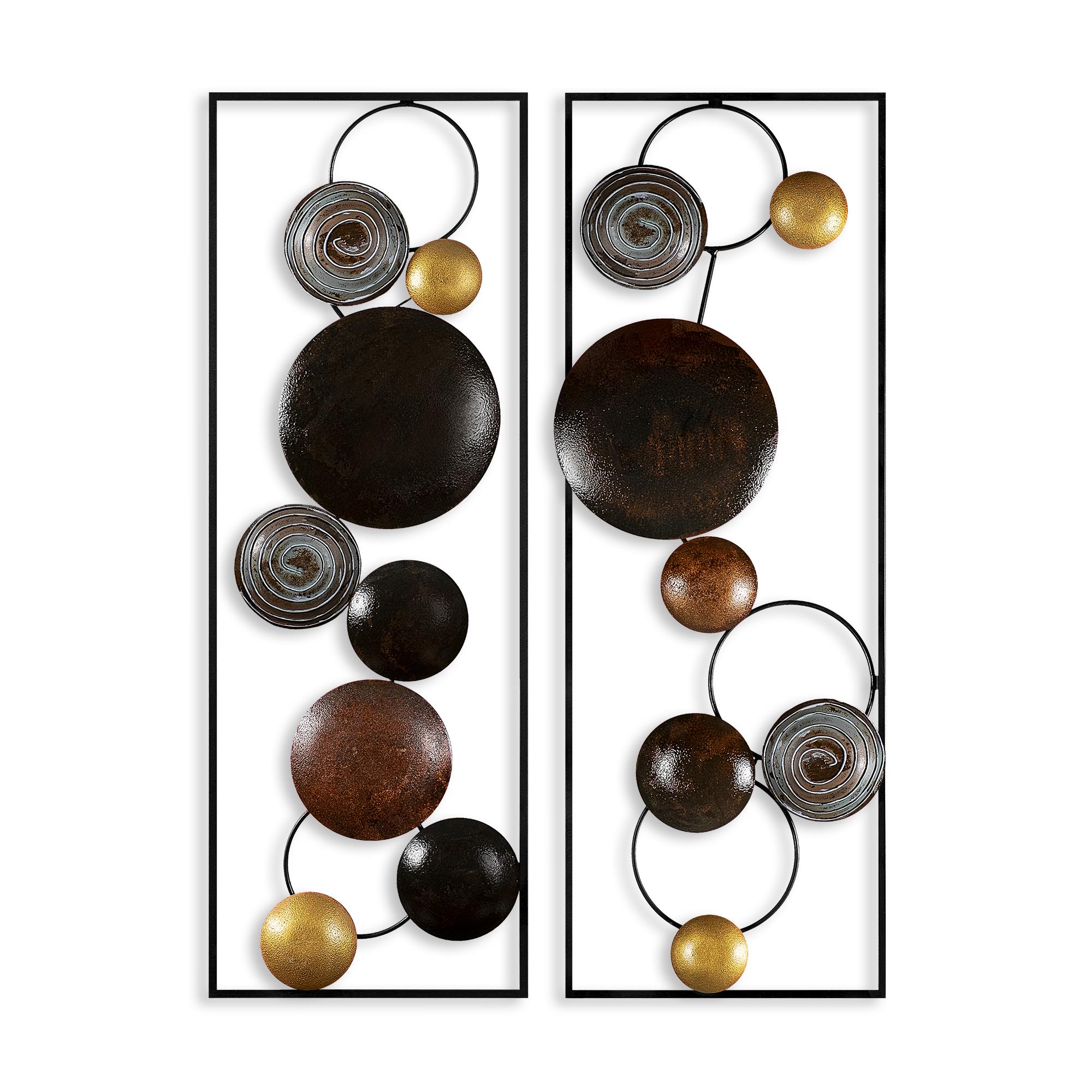 BYS-124 Dekoratif 2'li Metal Duvar Tablosu | ByLamp