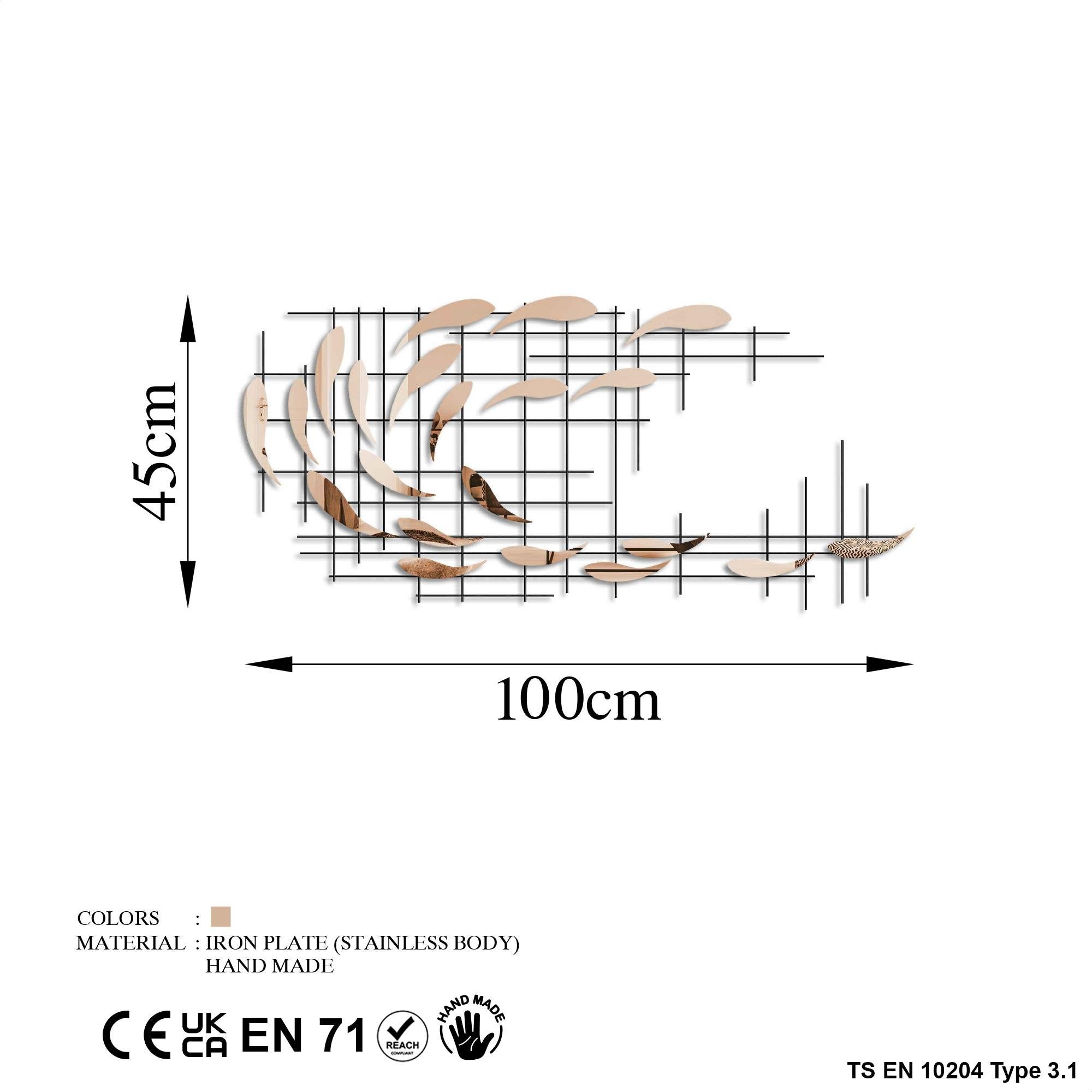 BYS-126-A Dekoratif Metal Duvar Tablosu | ByLamp