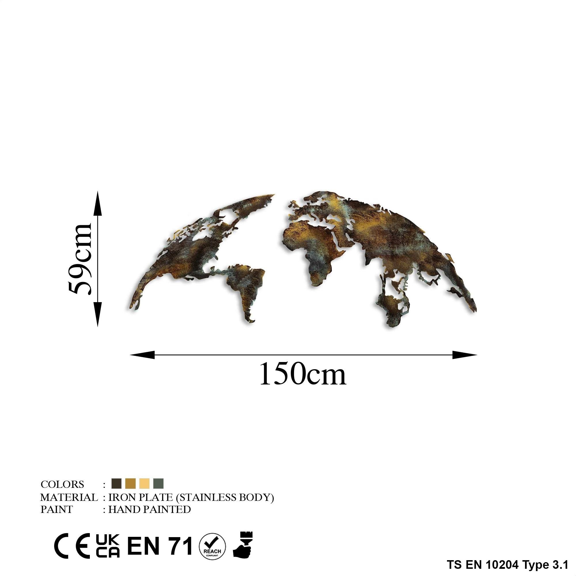 BYS-127-C Dekoratif Metal Duvar Tablosu | ByLamp