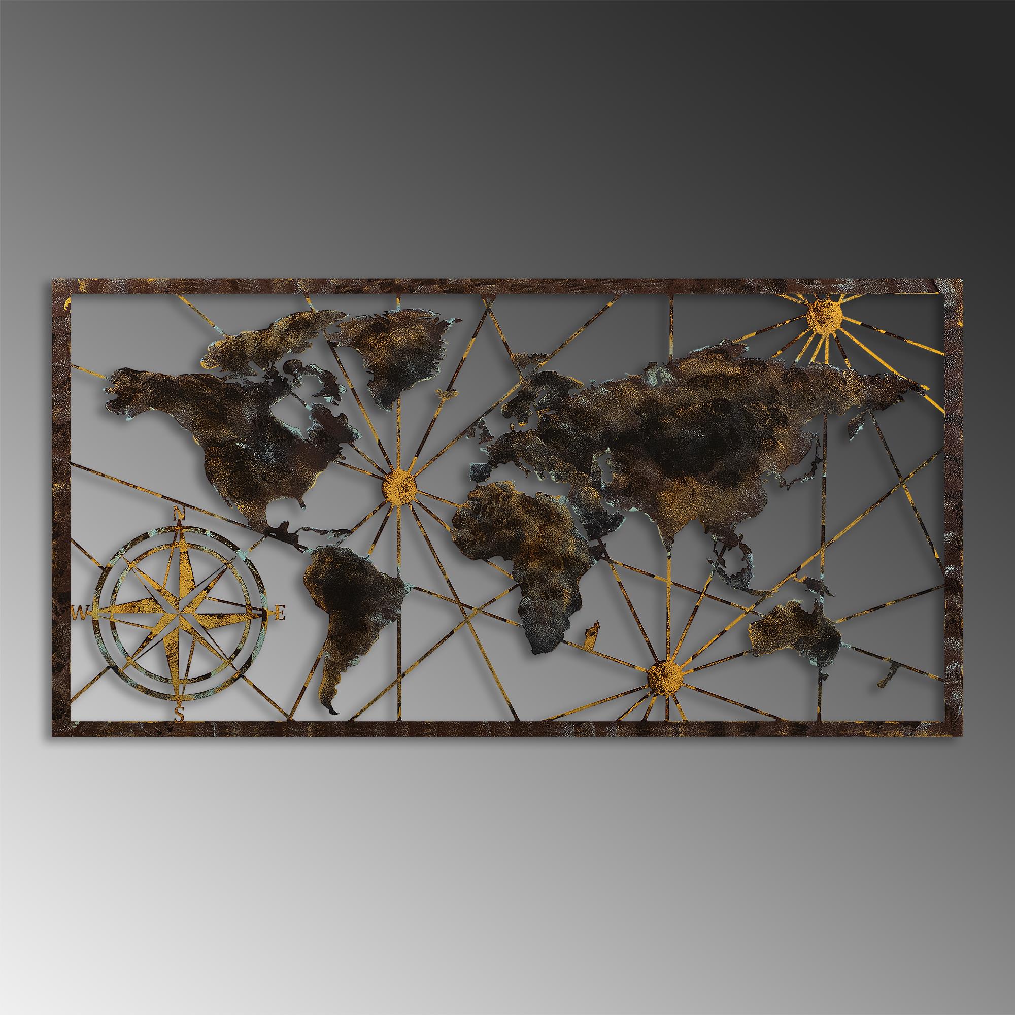 BYS-132-A Dekoratif Metal Duvar Tablosu | ByLamp