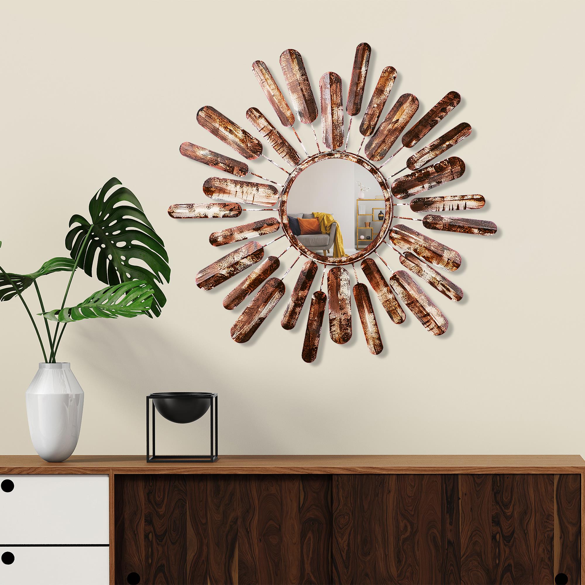 BYS-135-A Dekoratif Metal Duvar Aynası | ByLamp