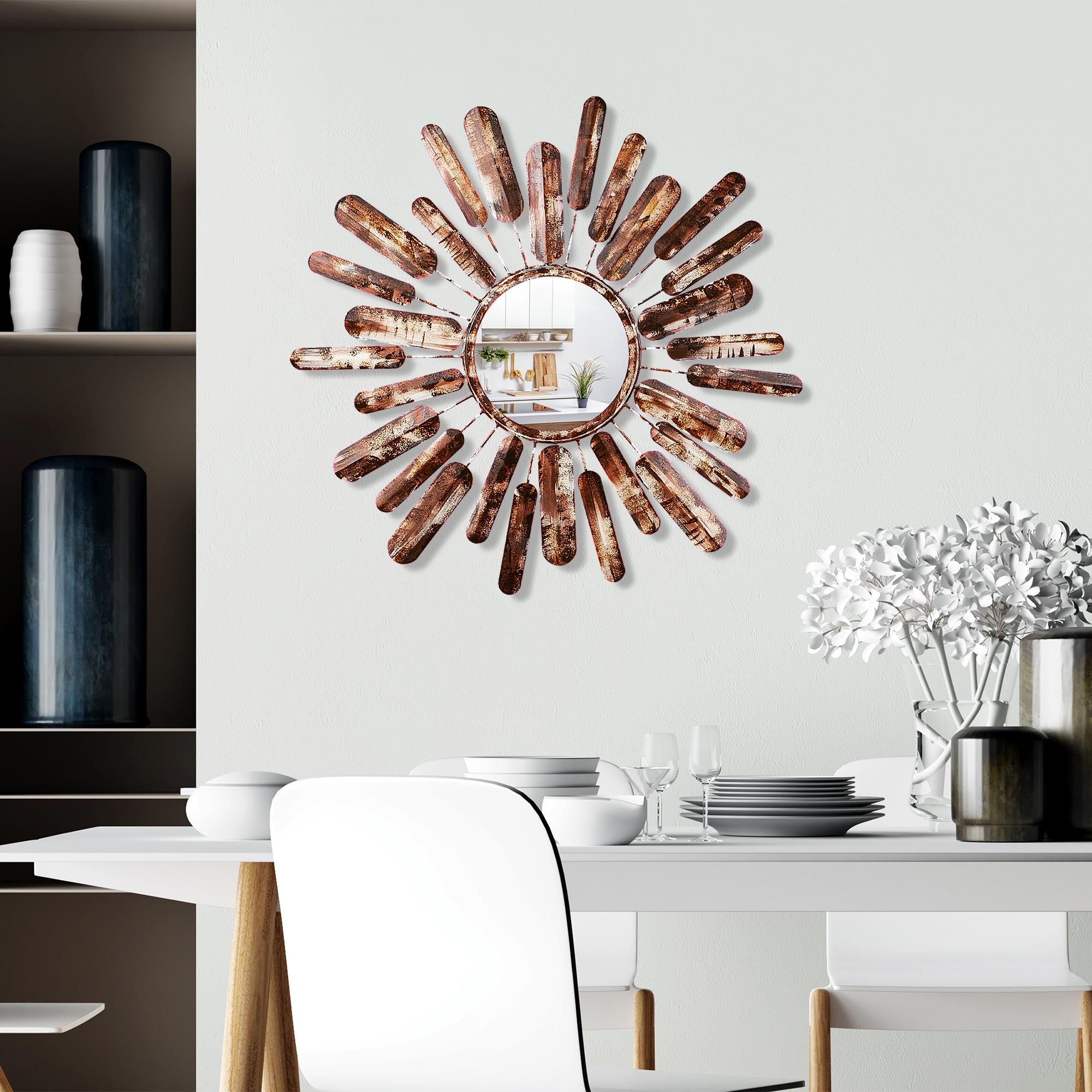 BYS-135-A Dekoratif Metal Duvar Aynası | ByLamp