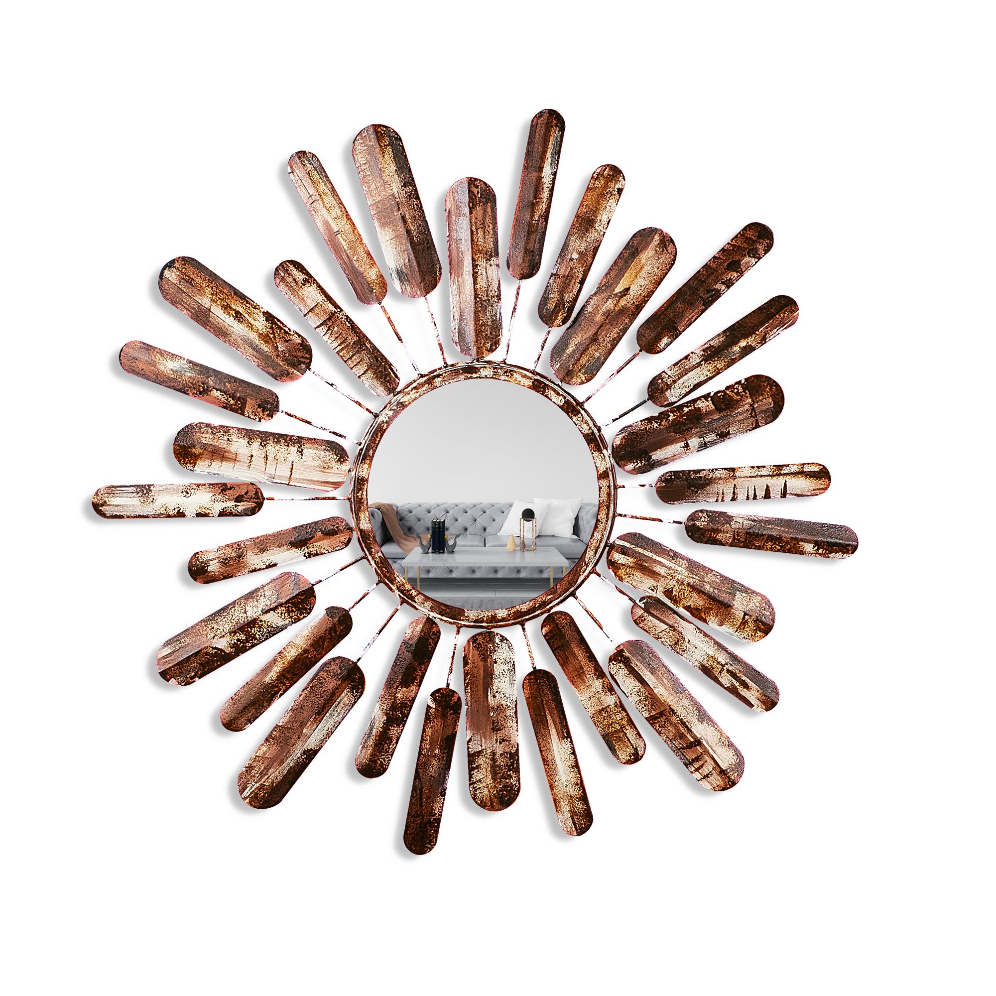 BYS-135-A Dekoratif Metal Duvar Aynası | ByLamp