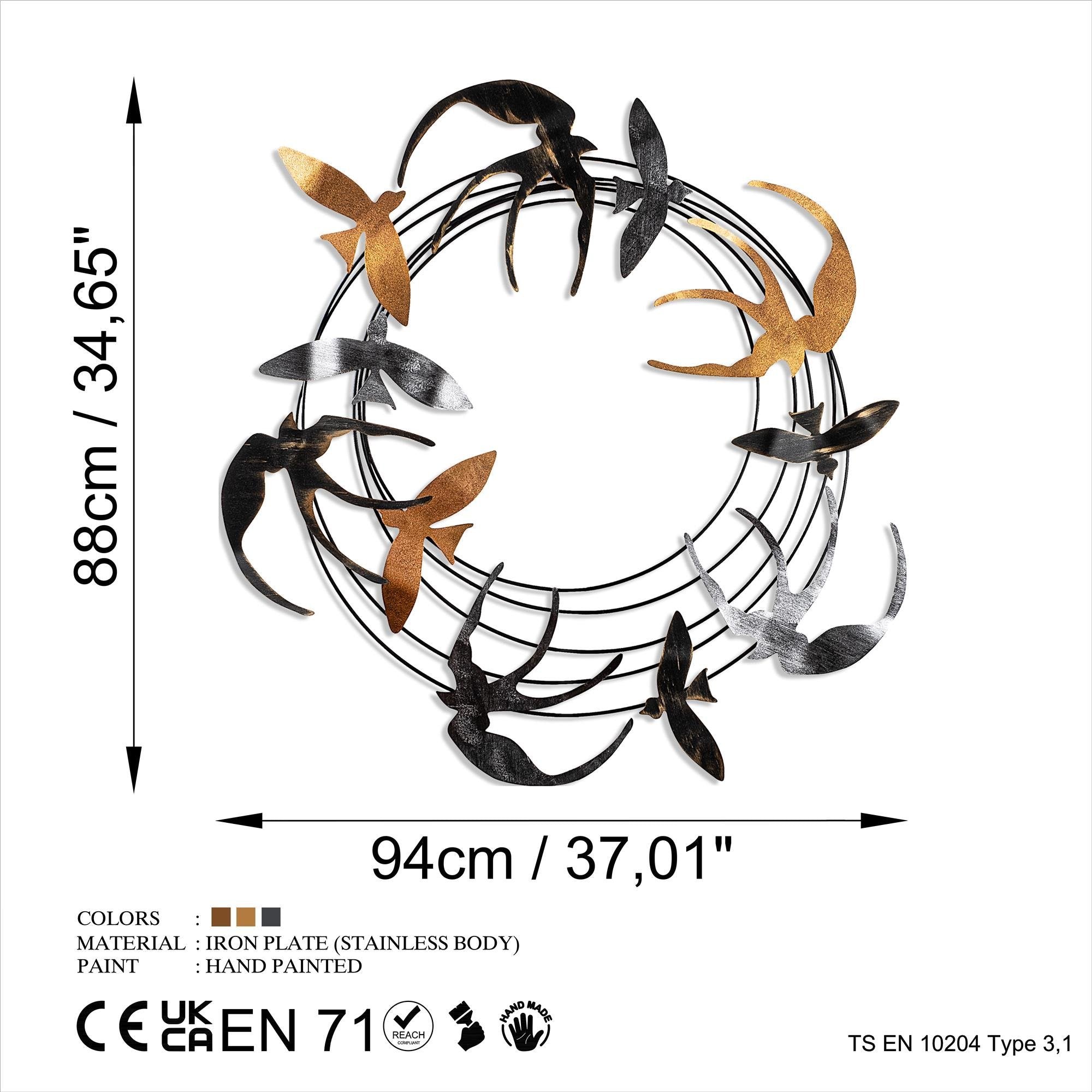 BYS-138 Dekoratif Metal Duvar Tablosu | ByLamp