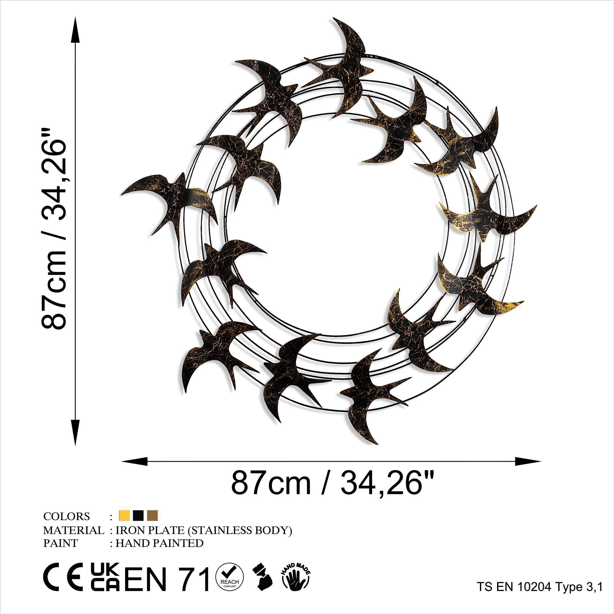 BYS-140 Dekoratif Metal Duvar Tablosu | ByLamp