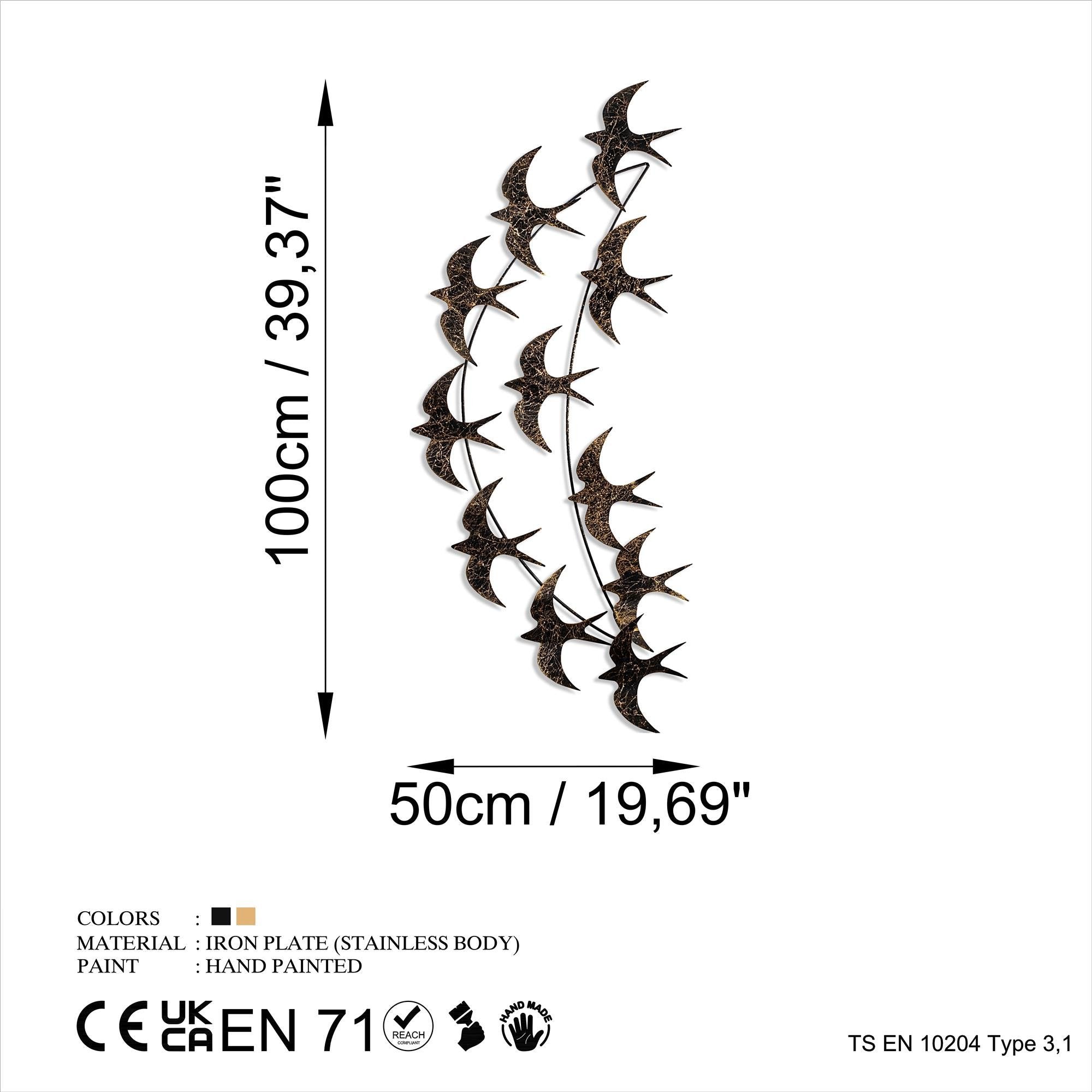 BYS-144 Dekoratif Metal Duvar Tablosu | ByLamp