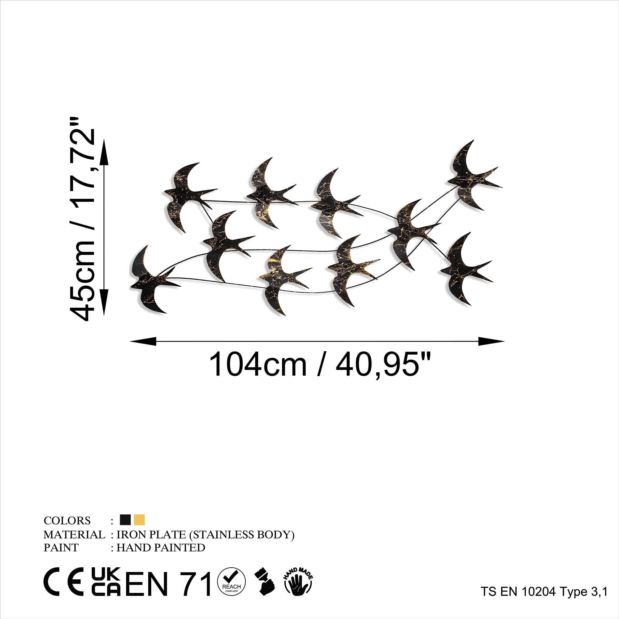 BYS-147 Dekoratif Metal Duvar Tablosu | ByLamp