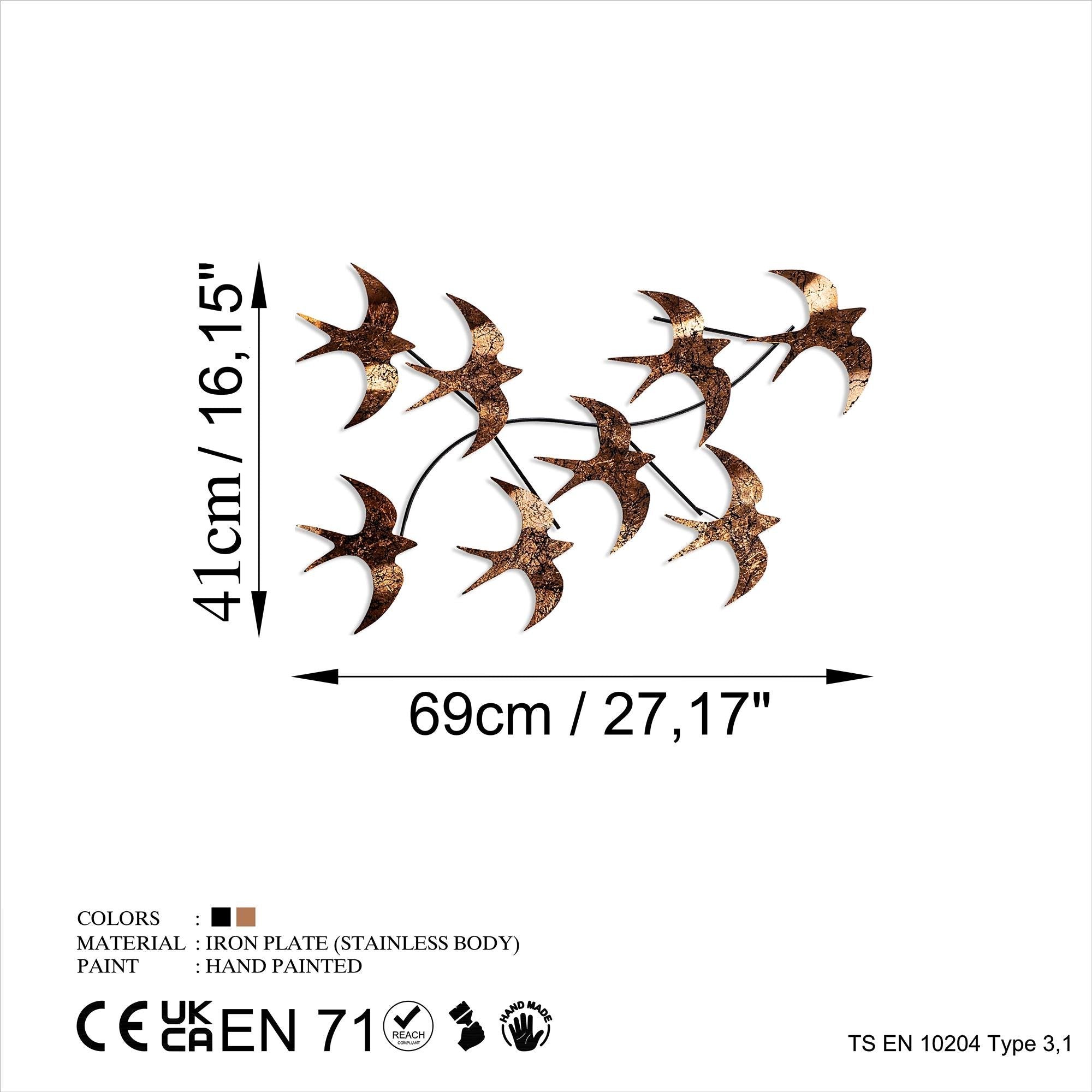 BYS-153 Dekoratif Metal Duvar Tablosu | ByLamp