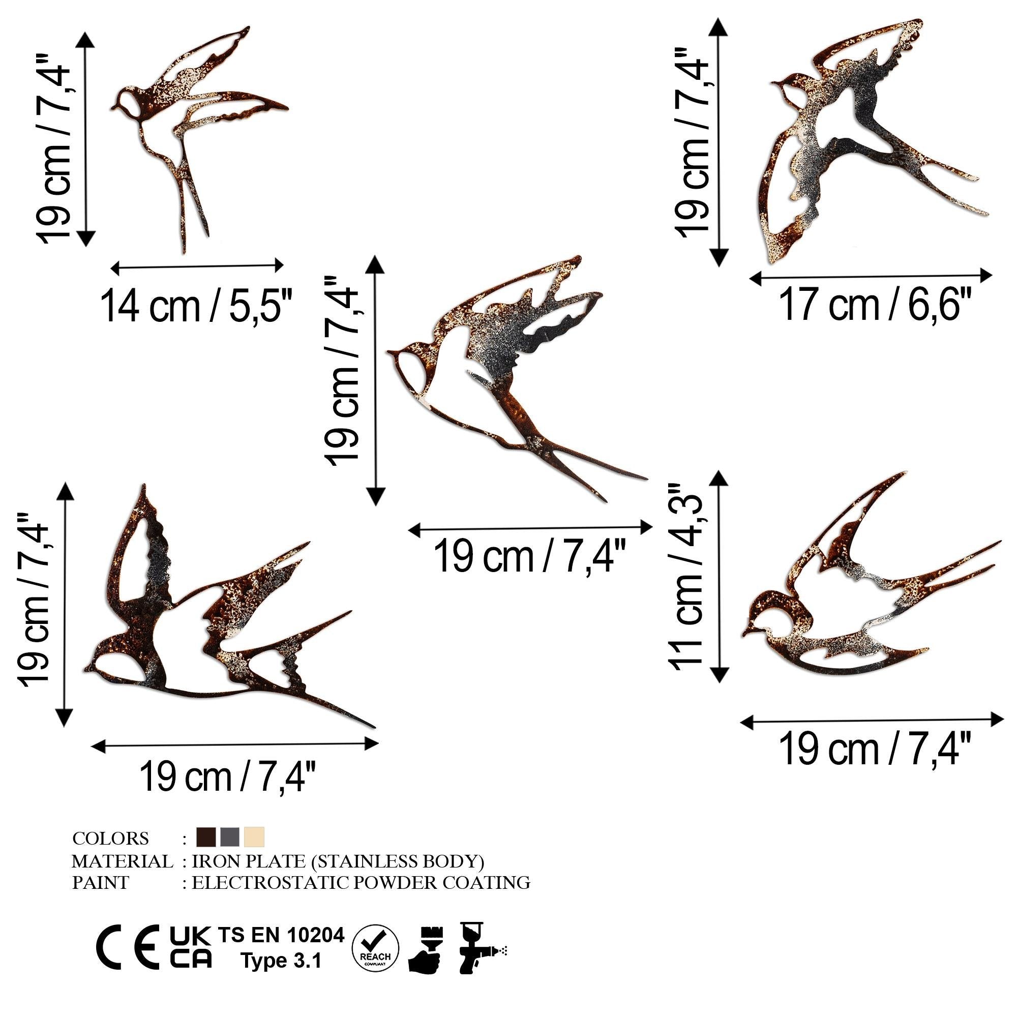 BYS-160 Dekoratif Metal Duvar Tablosu | ByLamp
