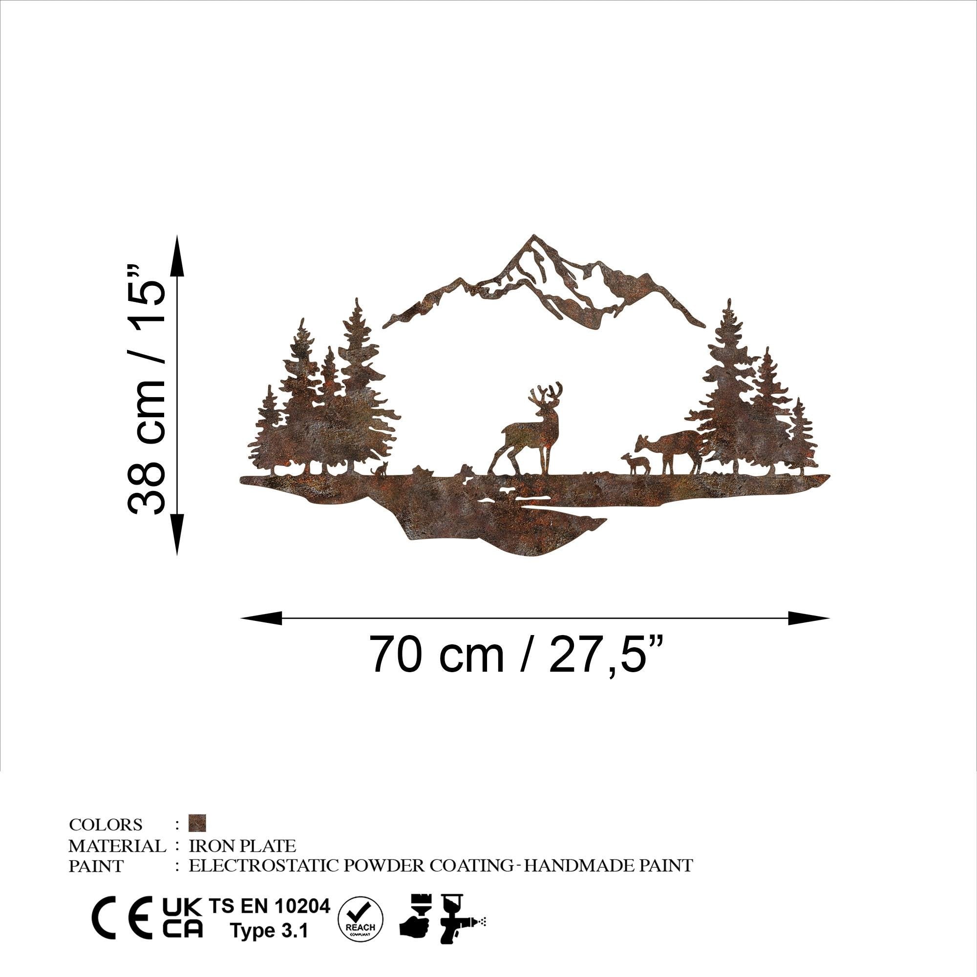 BYS-181 Dekoratif Metal Duvar Tablosu | ByLamp