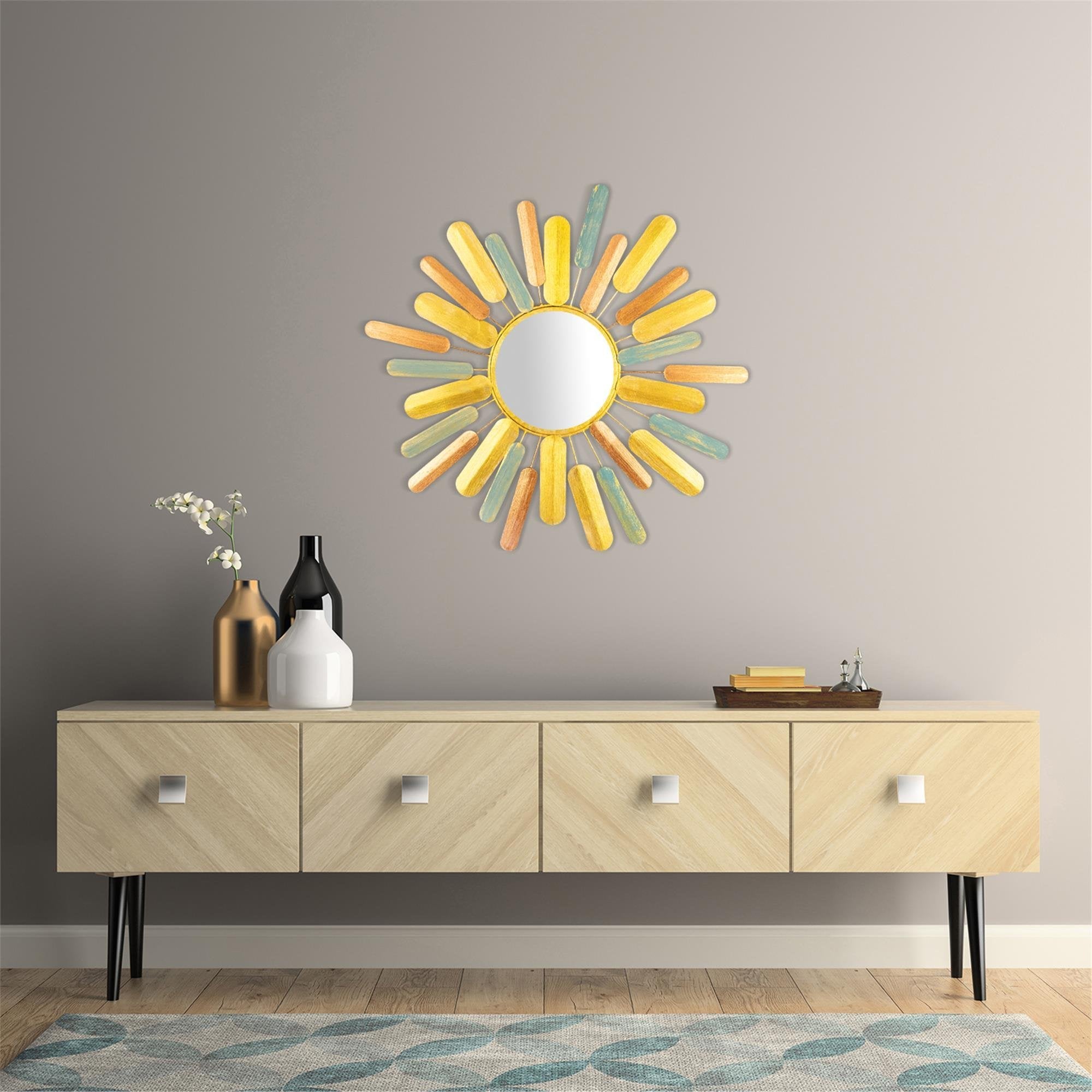 BYS-4069 Dekoratif Metal Duvar Aynası | ByLamp