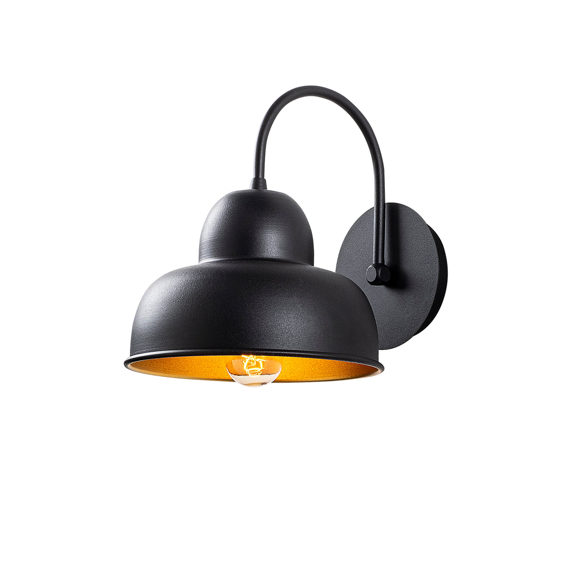 Frostina 180 Black Sıvama Aplik Duvar Aydınlatma | ByLamp