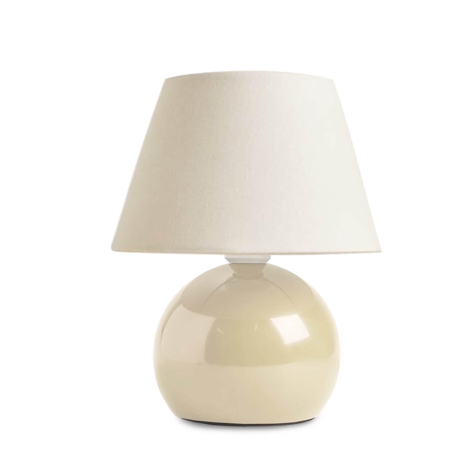 Carpi Küre Metal Krem Abajur Masa Lambası | ByLamp